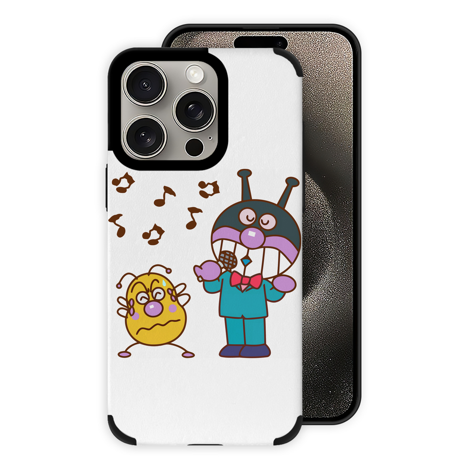 （画像用） アンパンマン Anpanman 【iPhone15ProMax対応】 PUレザー スマホケース 耐衝撃＆黄変防止