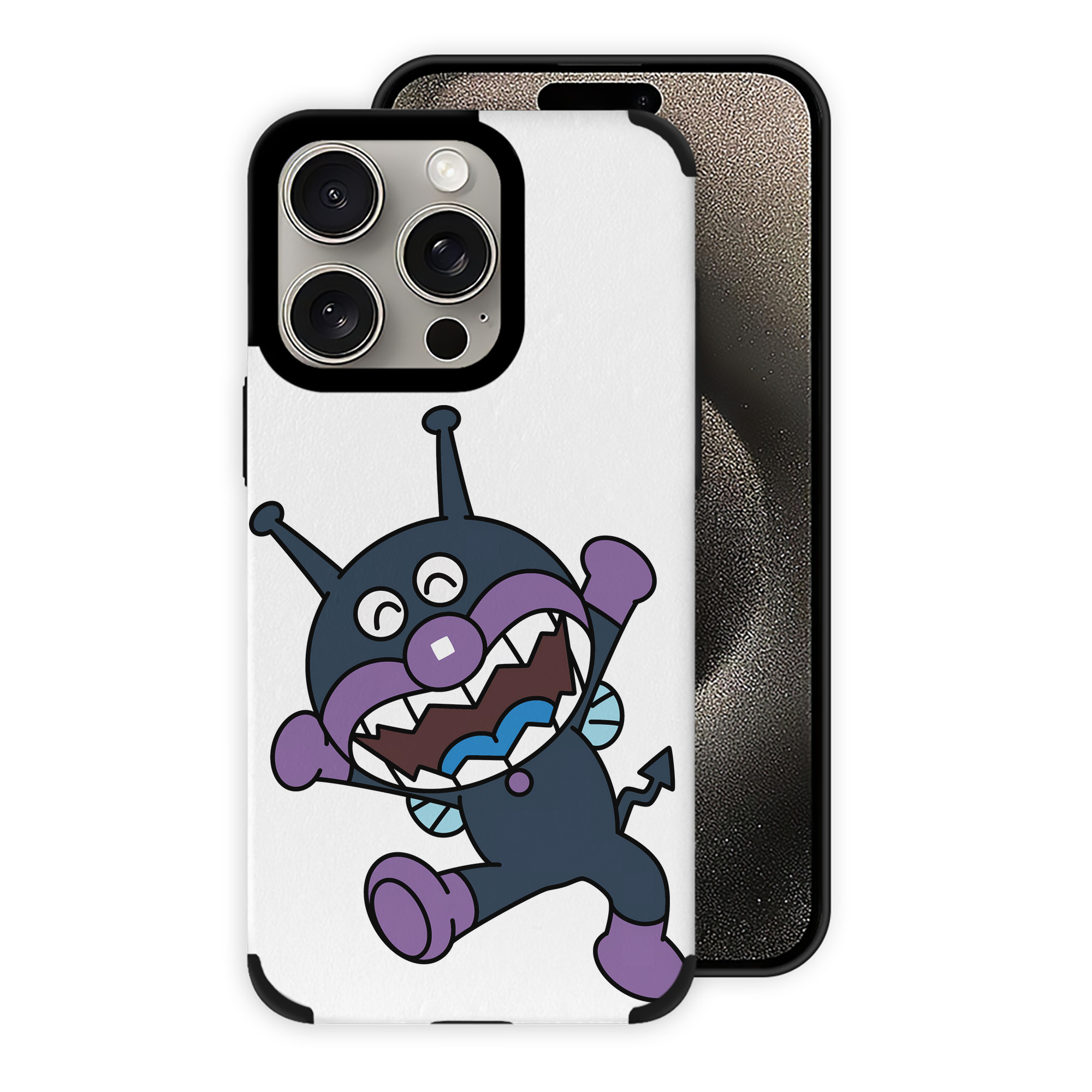 （画像用） アンパンマン Anpanman 【iPhone15ProMax対応】 PUレザー スマホケース 耐衝撃＆黄変防止