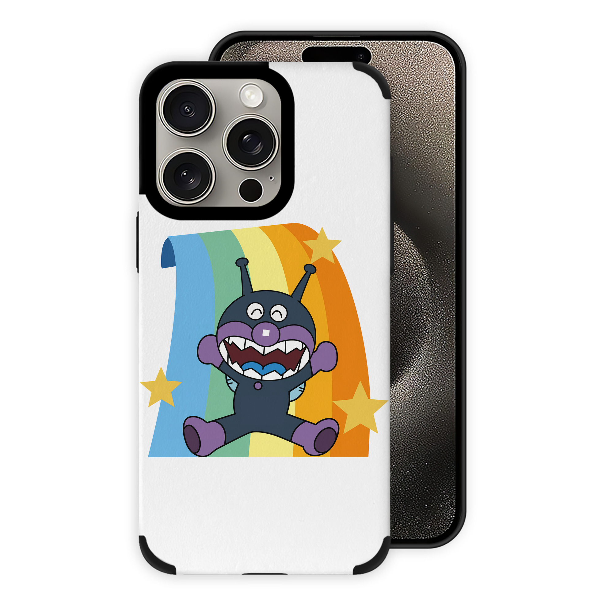 （画像用） アンパンマン Anpanman 【iPhone15ProMax対応】 PUレザー スマホケース 耐衝撃＆黄変防止