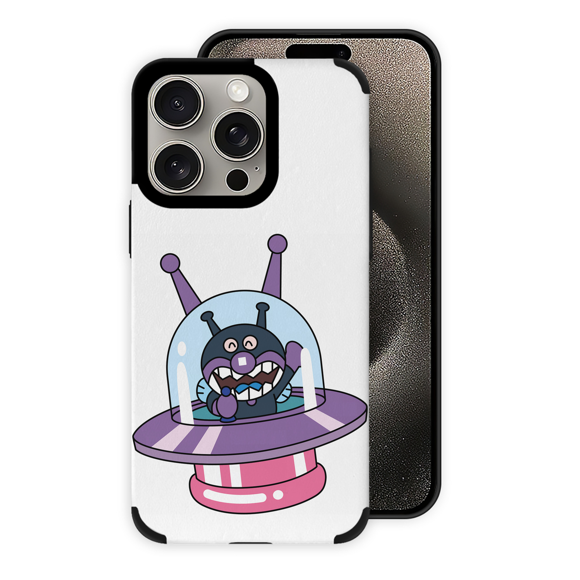 （画像用） アンパンマン Anpanman 【iPhone15ProMax対応】 PUレザー スマホケース 耐衝撃＆黄変防止