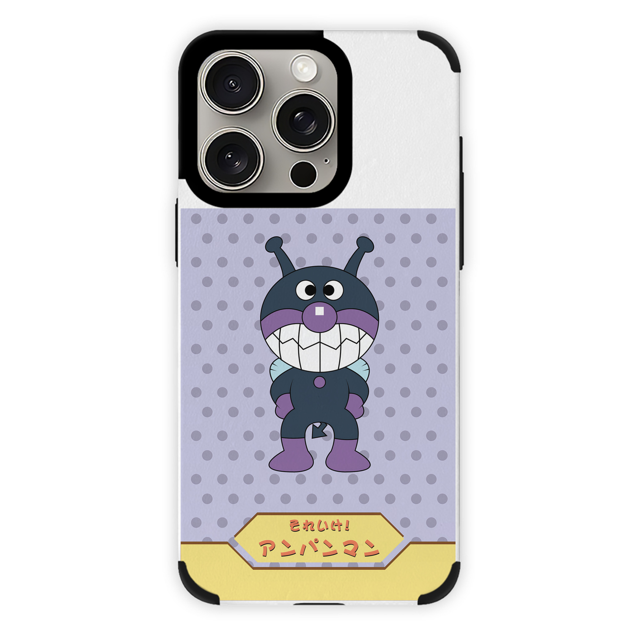 （画像用） アンパンマン Anpanman 【iPhone15ProMax対応】 PUレザー スマホケース 耐衝撃＆黄変防止