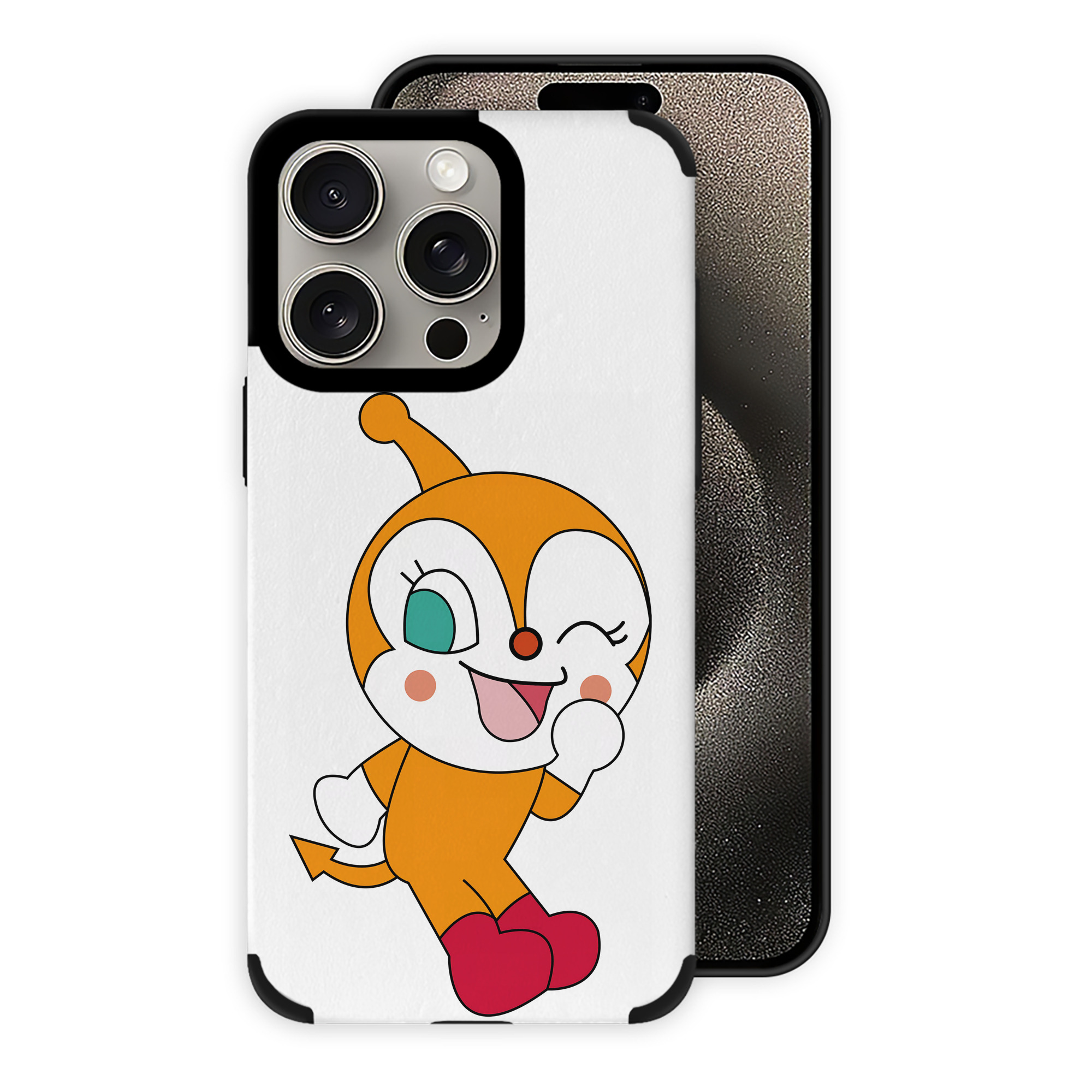 （画像用） アンパンマン Anpanman 【iPhone15ProMax対応】 PUレザー スマホケース 耐衝撃＆黄変防止