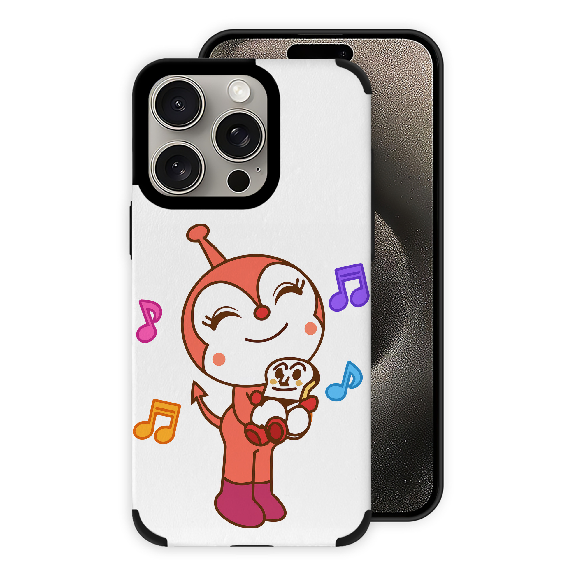 （画像用） アンパンマン Anpanman 【iPhone15ProMax対応】 PUレザー スマホケース 耐衝撃＆黄変防止