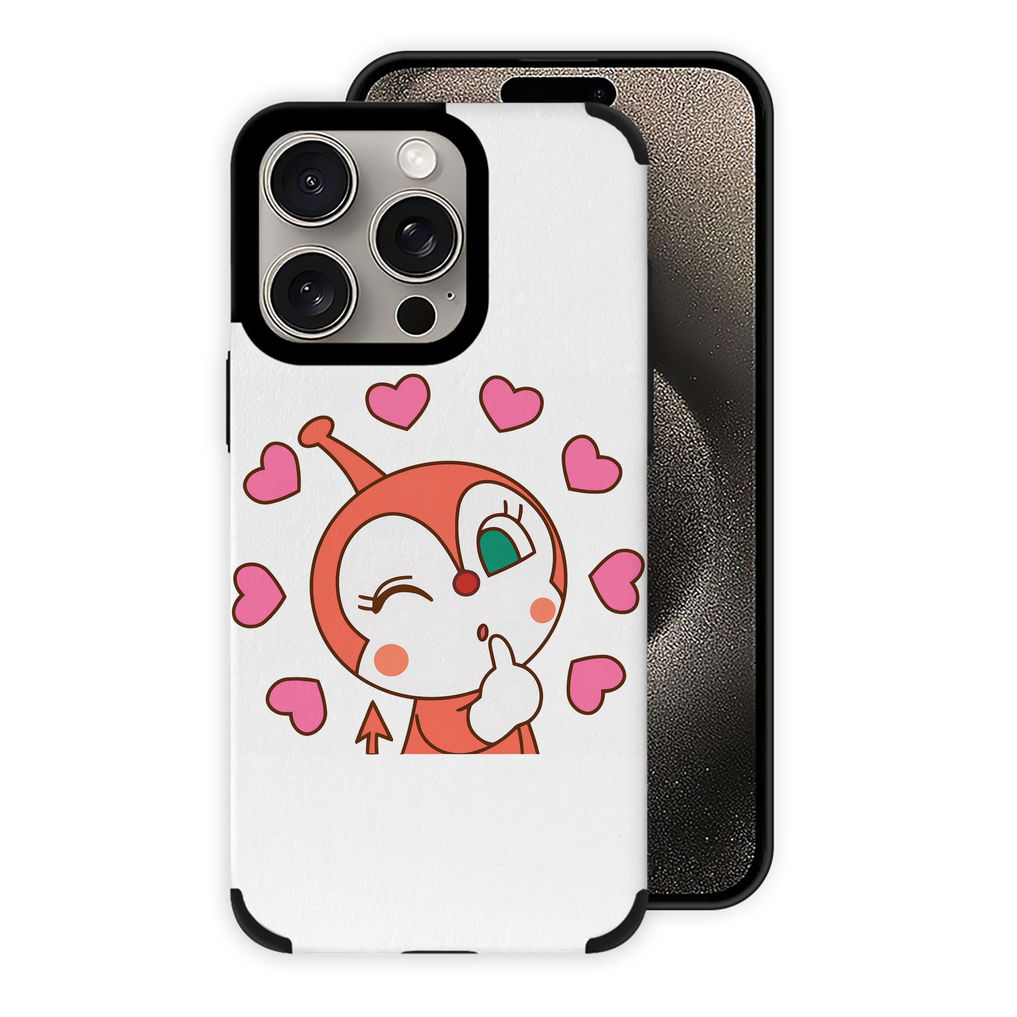（画像用） アンパンマン Anpanman 【iPhone15ProMax対応】 PUレザー スマホケース 耐衝撃＆黄変防止