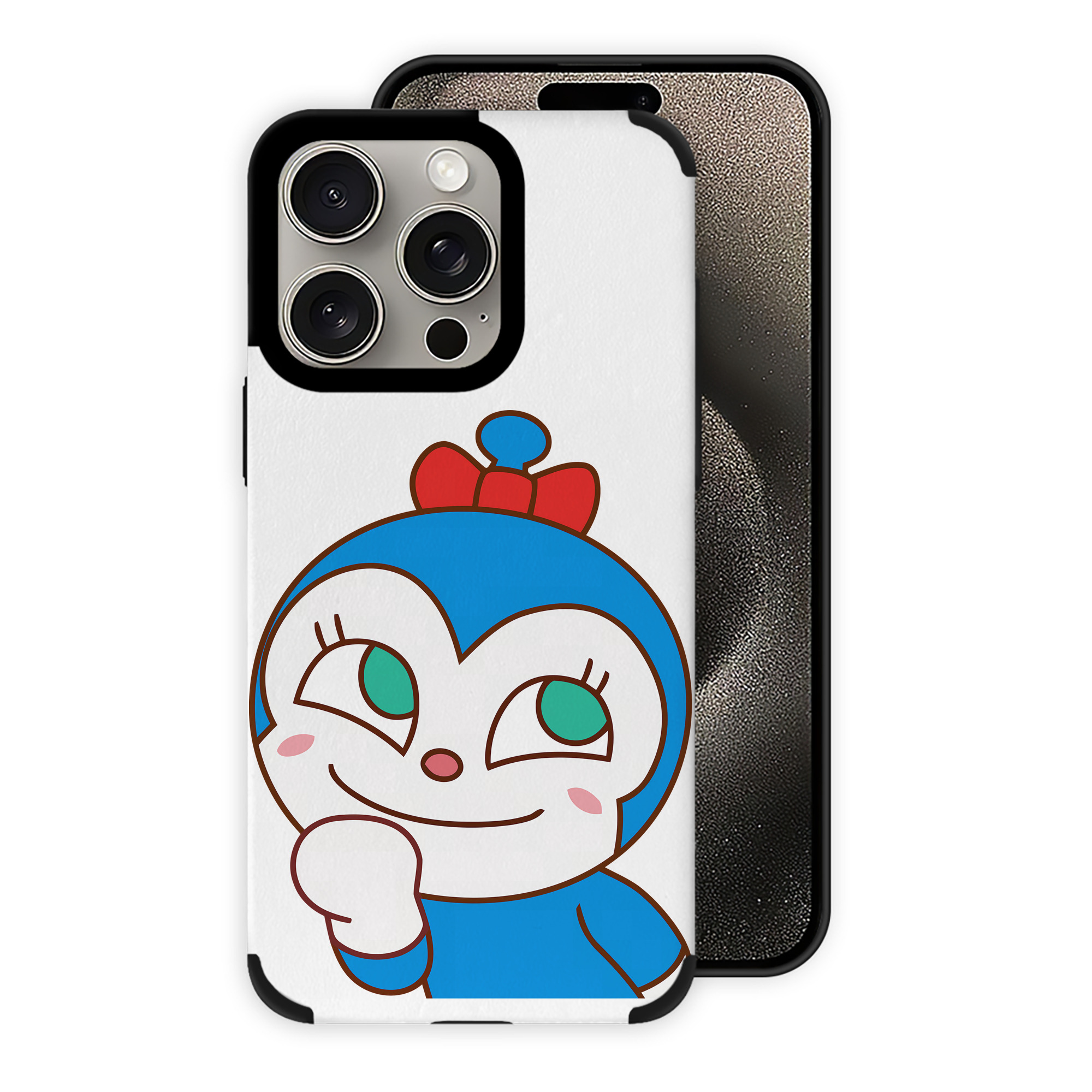（画像用） アンパンマン Anpanman 【iPhone15ProMax対応】 PUレザー スマホケース 耐衝撃＆黄変防止