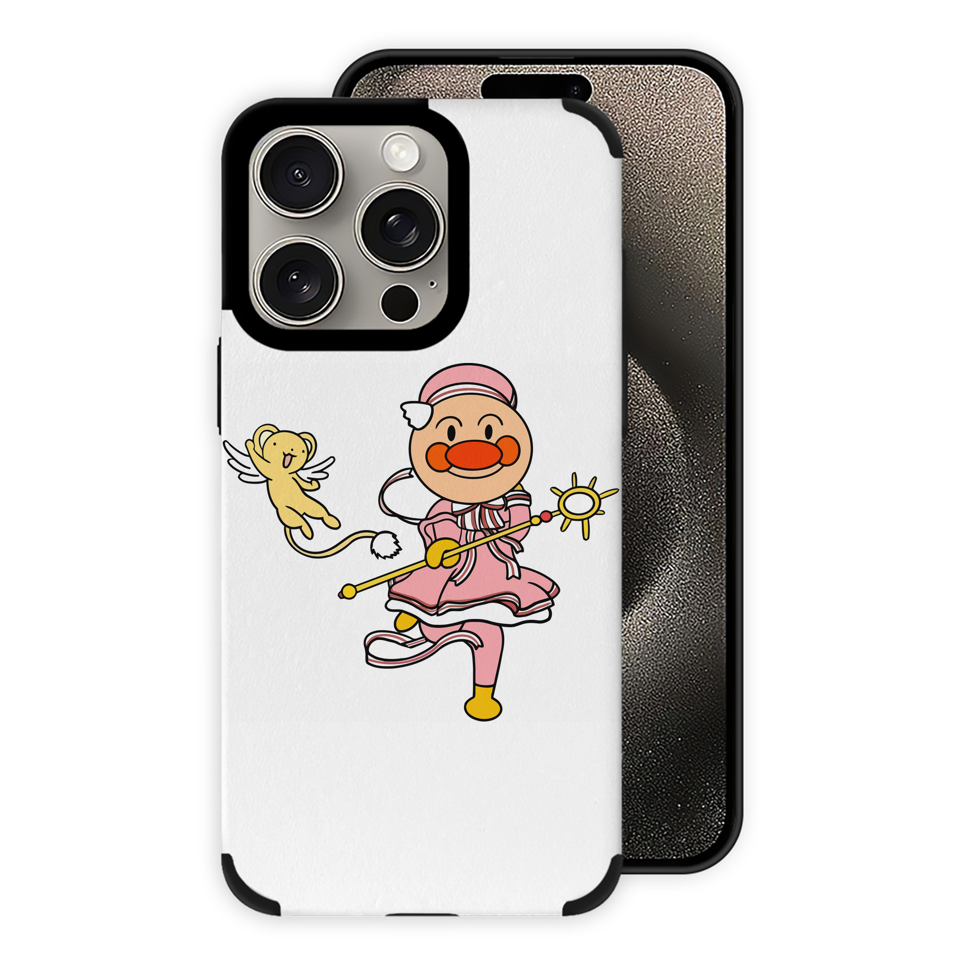 （画像用） アンパンマン Anpanman 【iPhone15ProMax対応】 PUレザー スマホケース 耐衝撃＆黄変防止