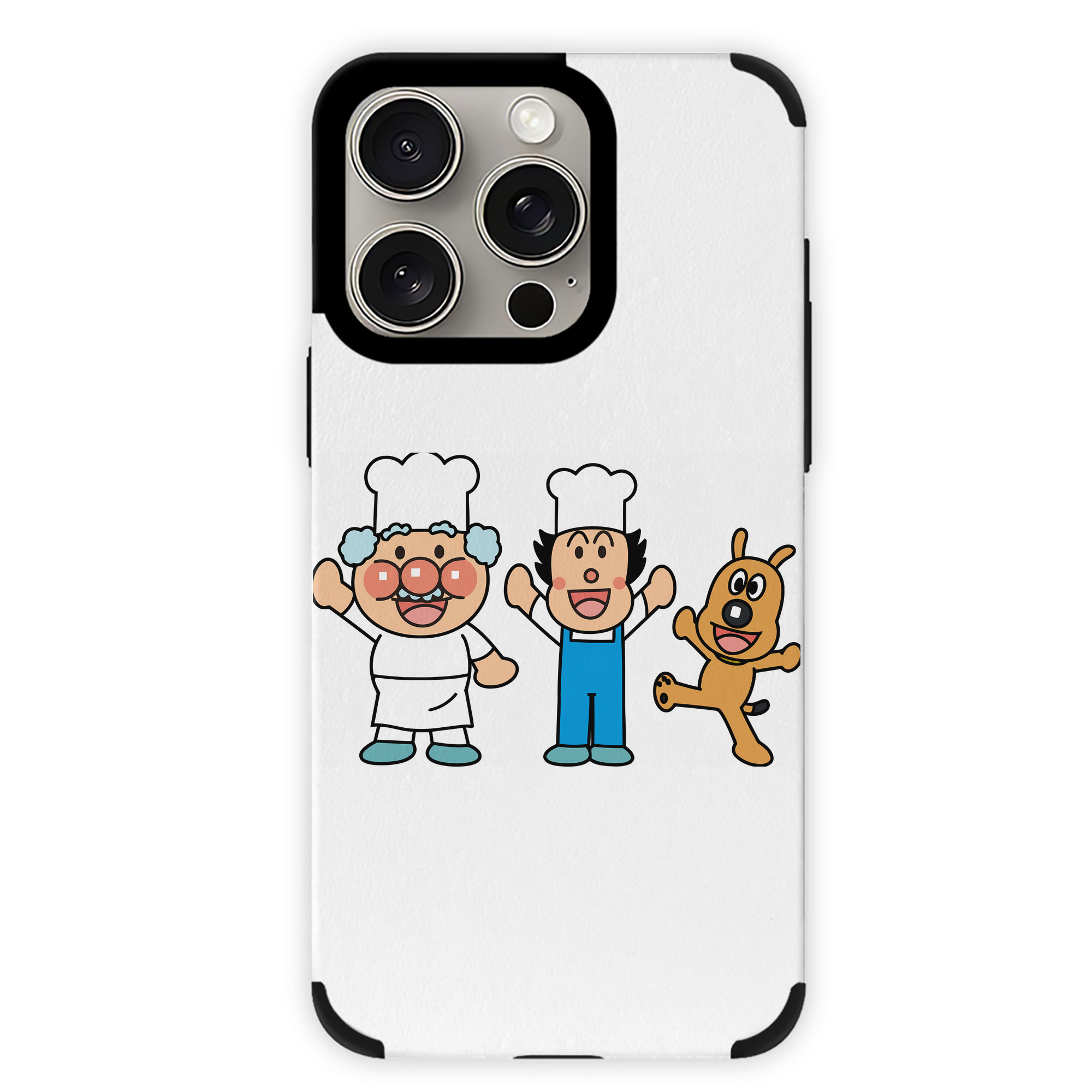（画像用） アンパンマン Anpanman 【iPhone15ProMax対応】 PUレザー スマホケース 耐衝撃＆黄変防止
