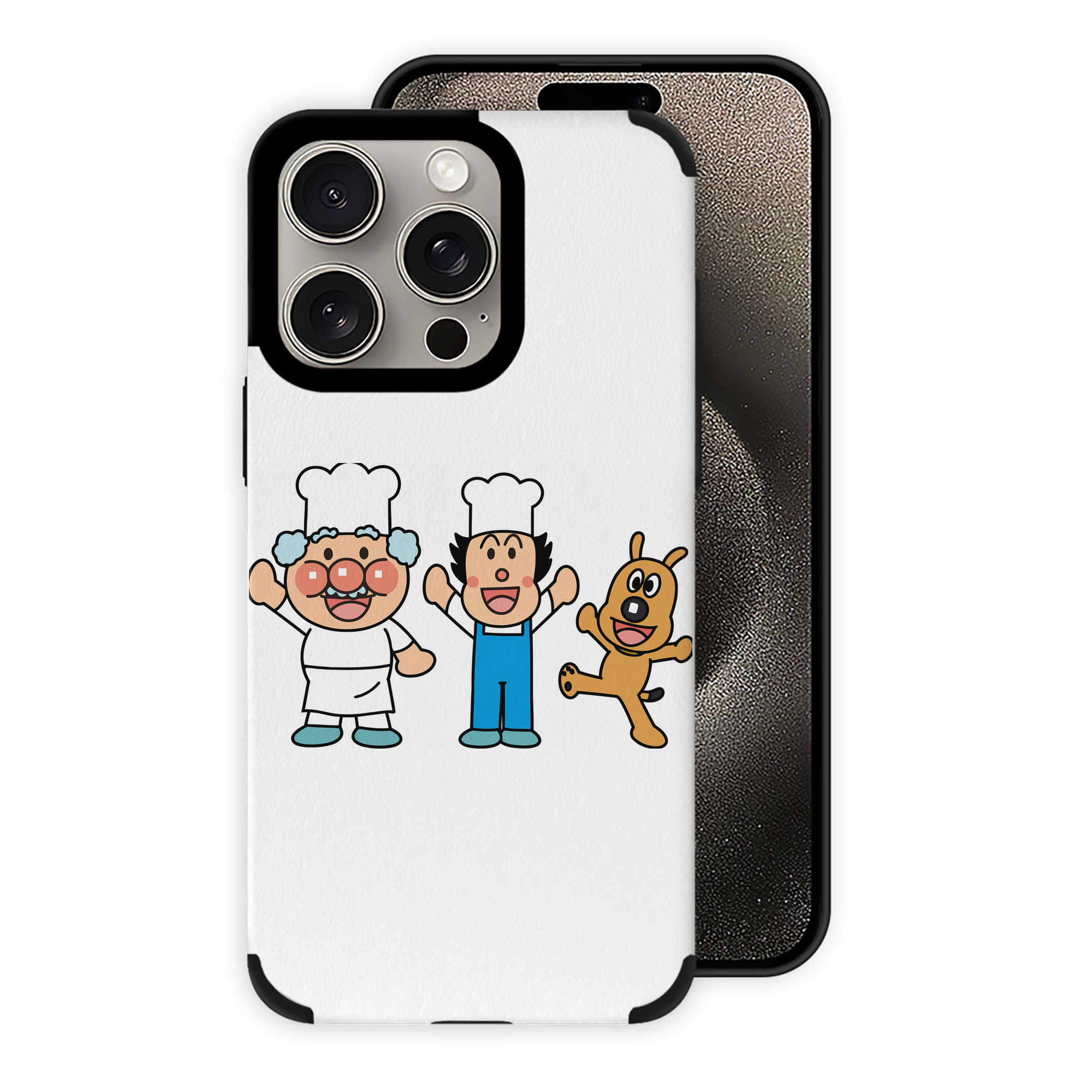 （画像用） アンパンマン Anpanman 【iPhone15ProMax対応】 PUレザー スマホケース 耐衝撃＆黄変防止