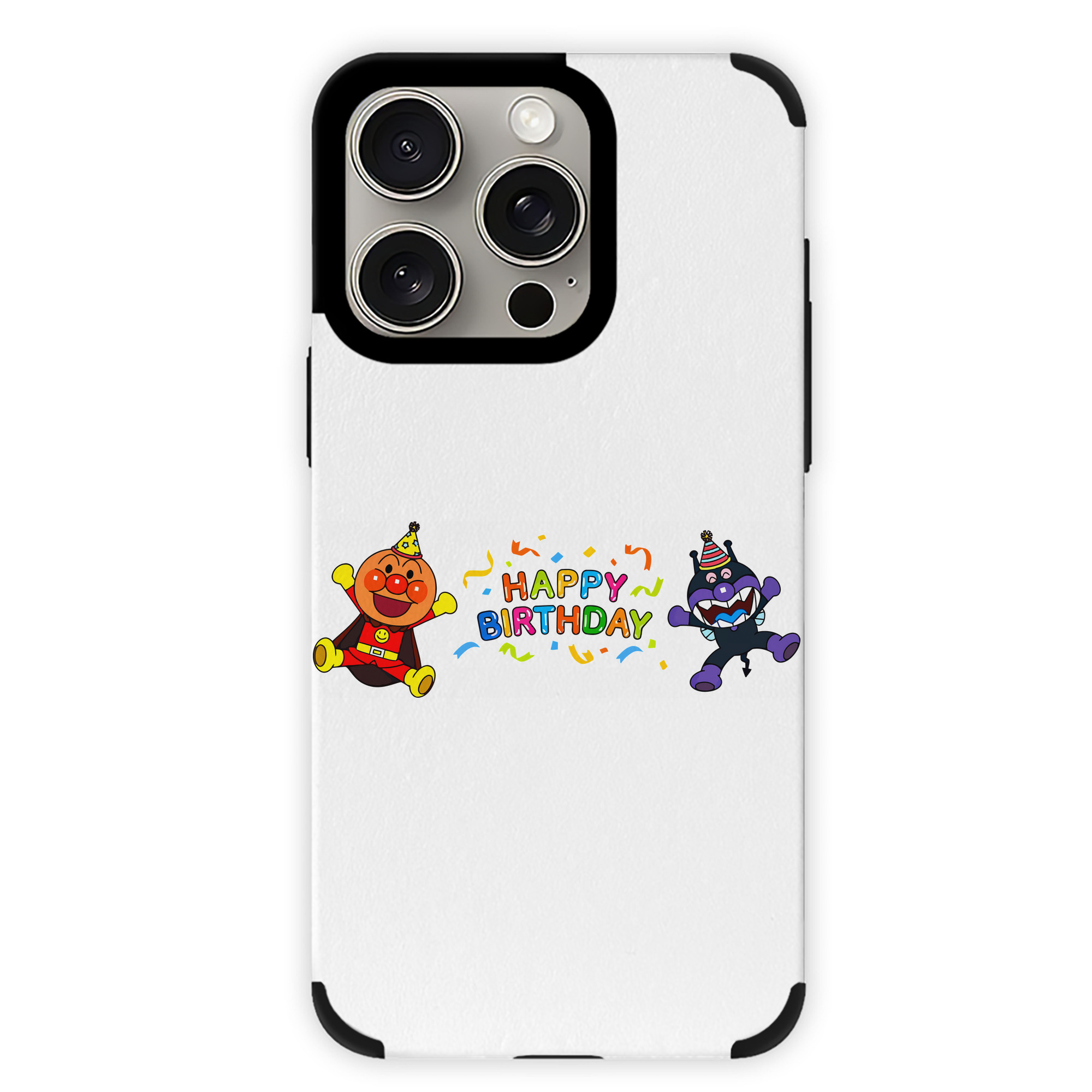 （画像用） アンパンマン Anpanman 【iPhone15ProMax対応】 PUレザー スマホケース 耐衝撃＆黄変防止