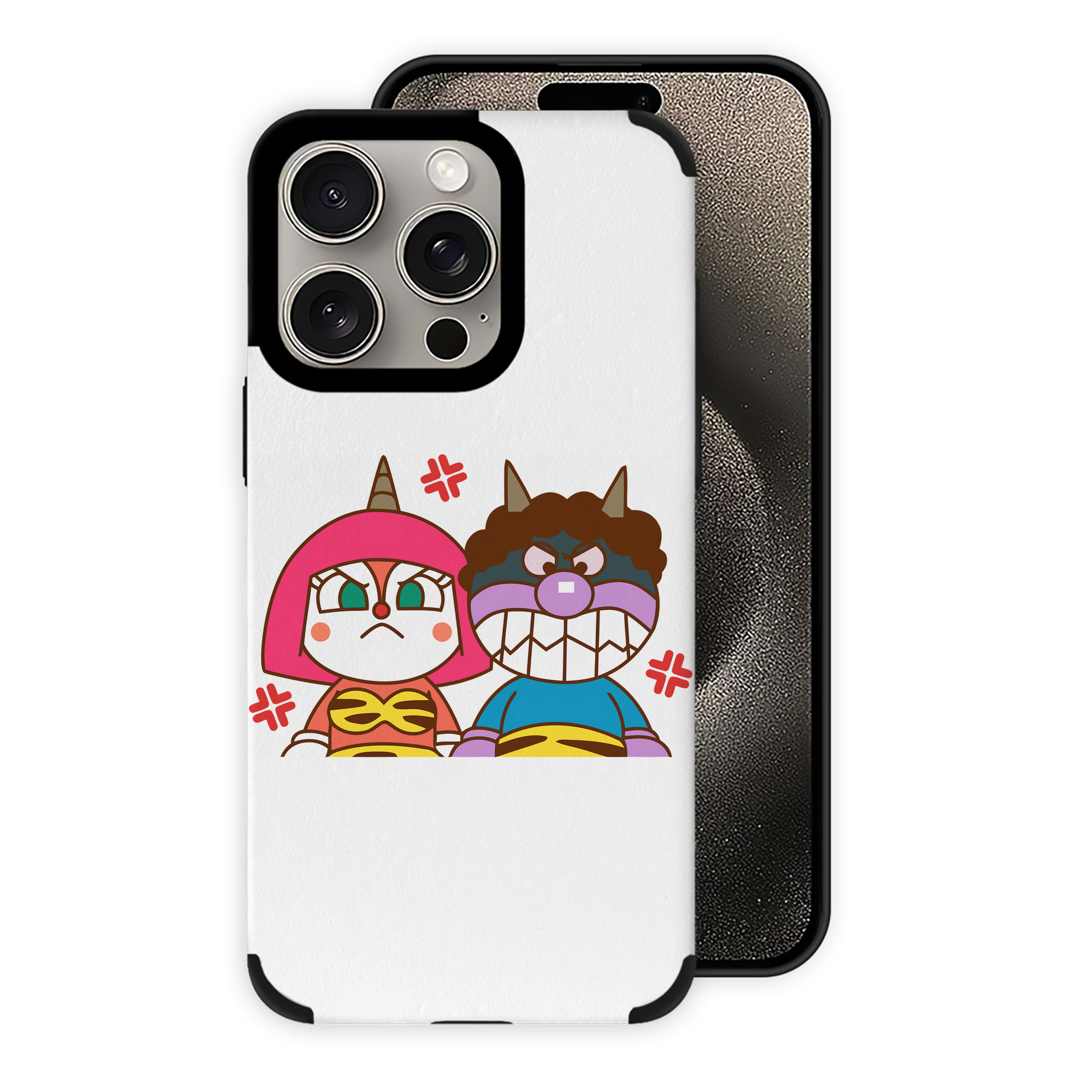 （画像用） アンパンマン Anpanman 【iPhone15ProMax対応】 PUレザー スマホケース 耐衝撃＆黄変防止
