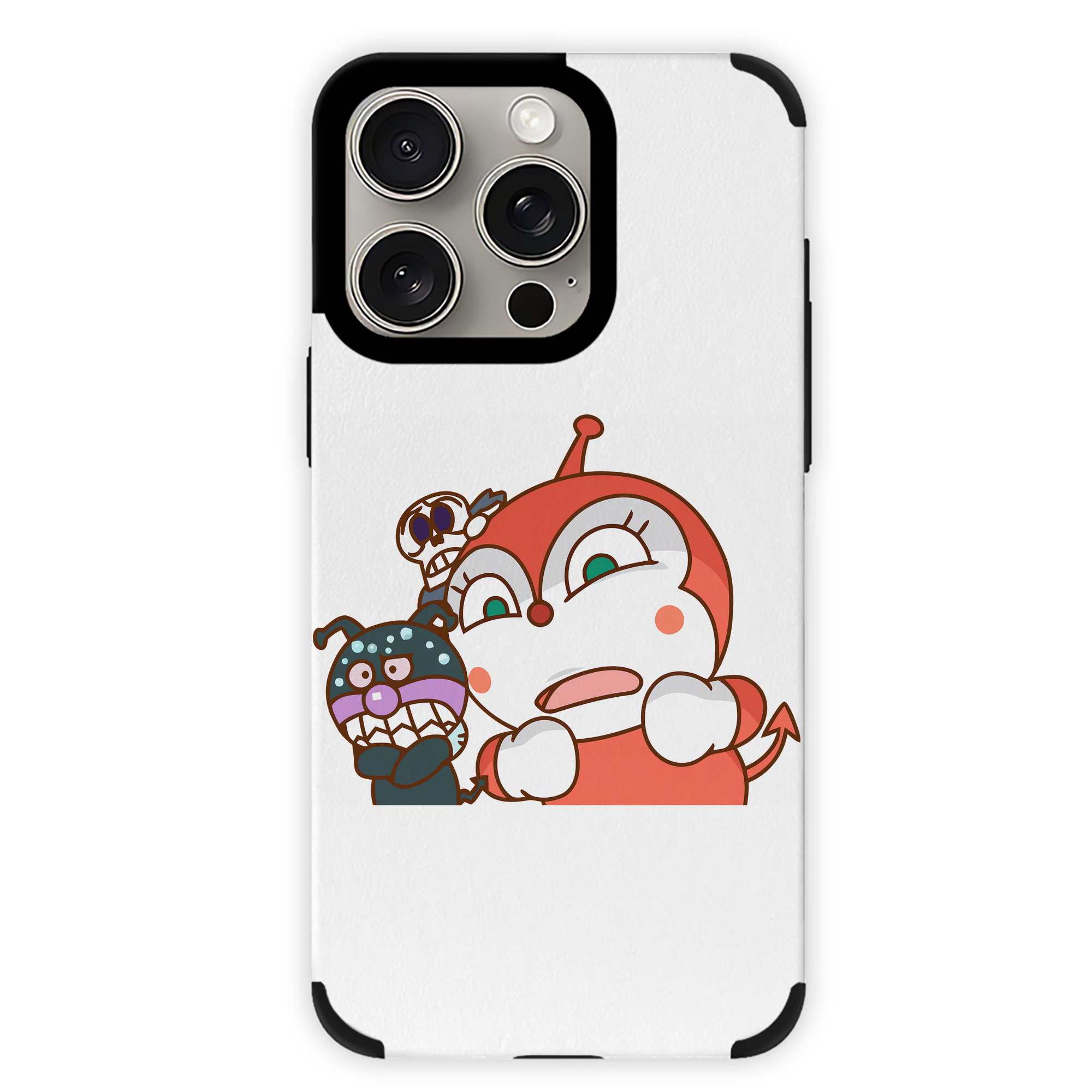 （画像用） アンパンマン Anpanman 【iPhone15ProMax対応】 PUレザー スマホケース 耐衝撃＆黄変防止