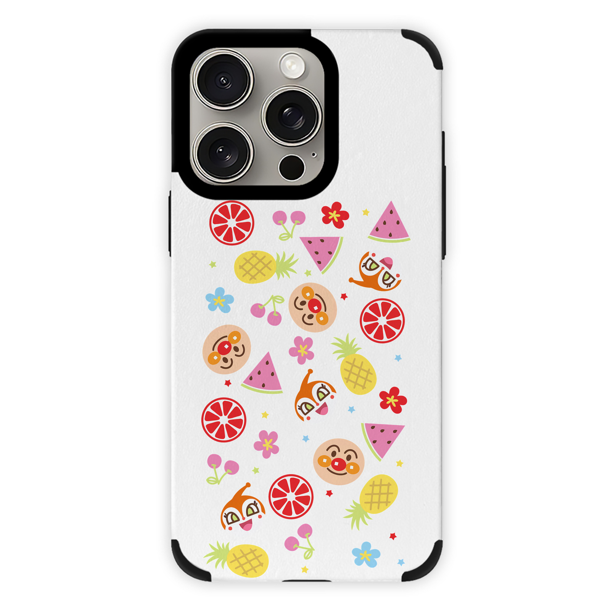 （画像用） アンパンマン Anpanman 【iPhone15ProMax対応】 PUレザー スマホケース 耐衝撃＆黄変防止