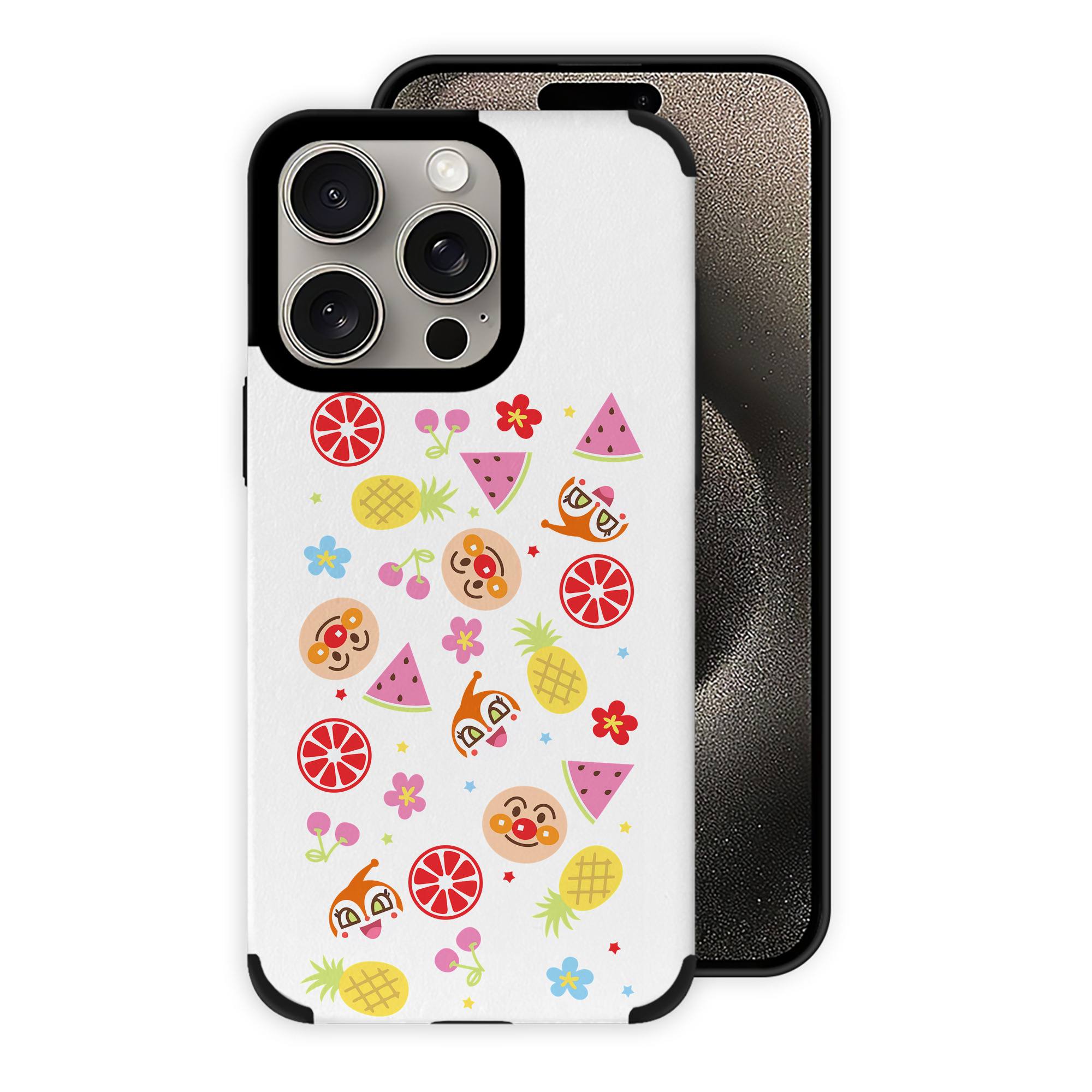 （画像用） アンパンマン Anpanman 【iPhone15ProMax対応】 PUレザー スマホケース 耐衝撃＆黄変防止