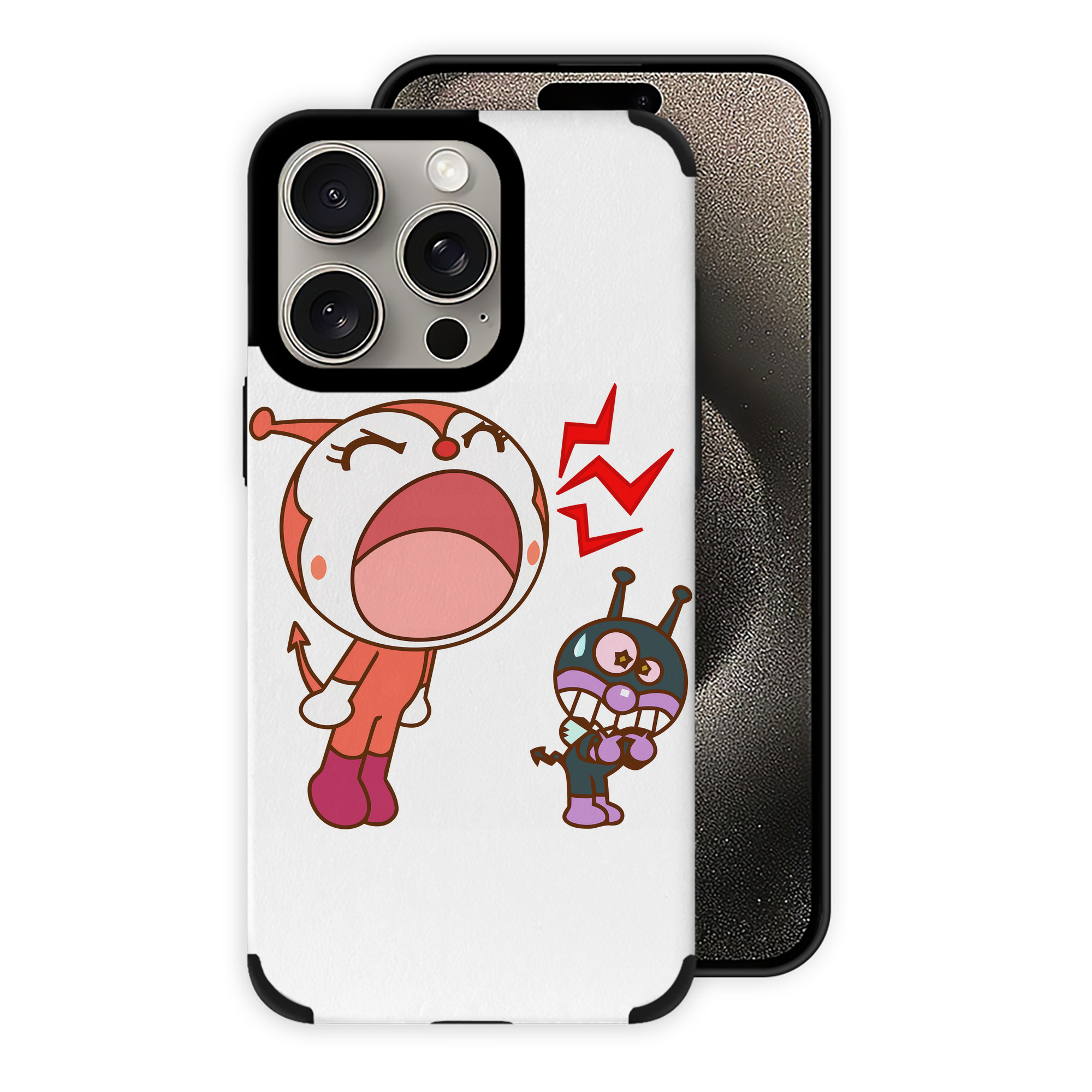 （画像用） アンパンマン Anpanman 【iPhone15ProMax対応】 PUレザー スマホケース 耐衝撃＆黄変防止