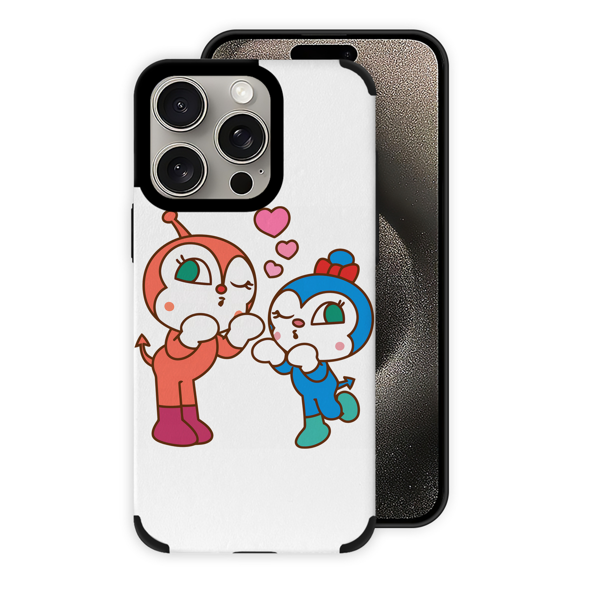 （画像用） アンパンマン Anpanman 【iPhone15ProMax対応】 PUレザー スマホケース 耐衝撃＆黄変防止