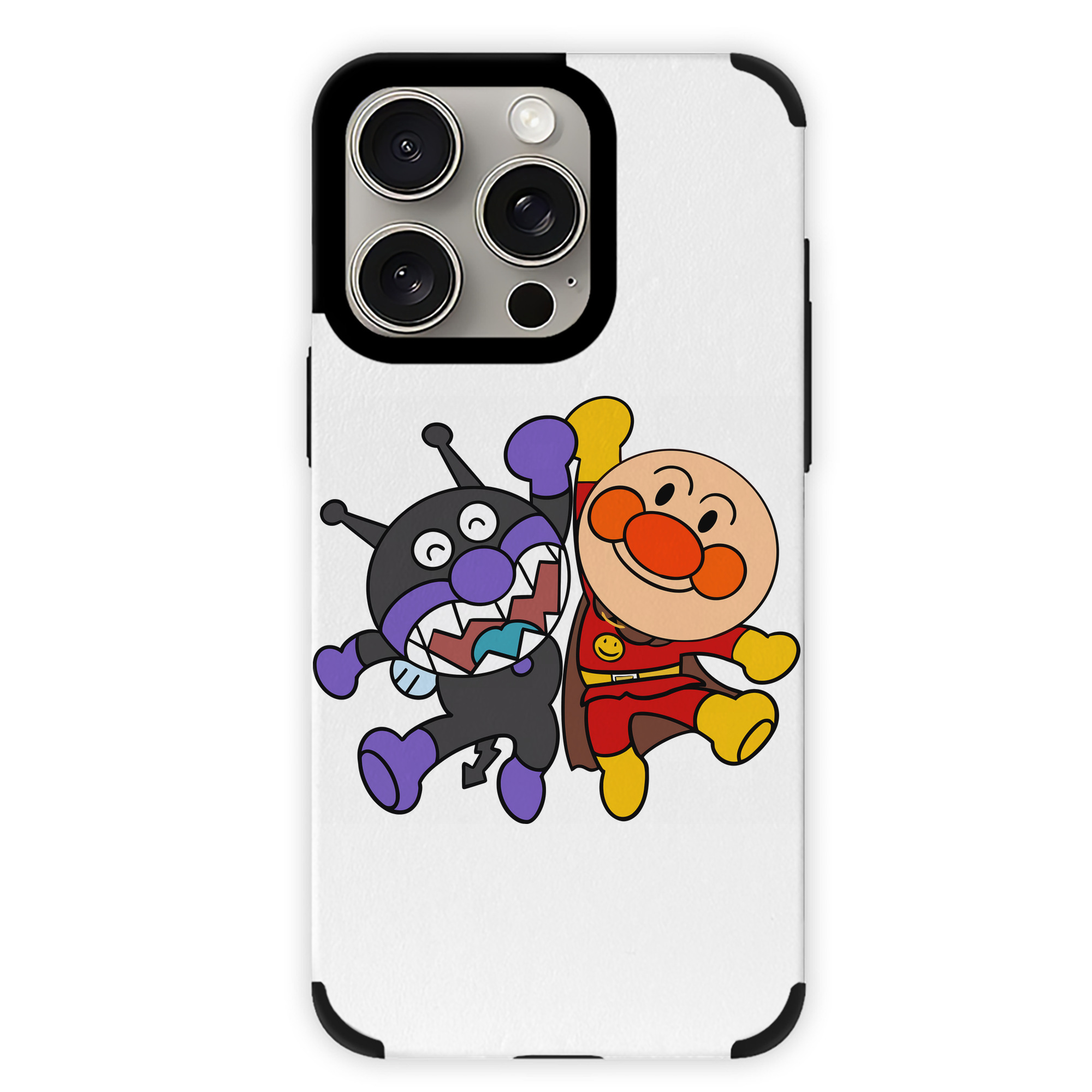 （画像用） アンパンマン Anpanman 【iPhone15ProMax対応】 PUレザー スマホケース 耐衝撃＆黄変防止