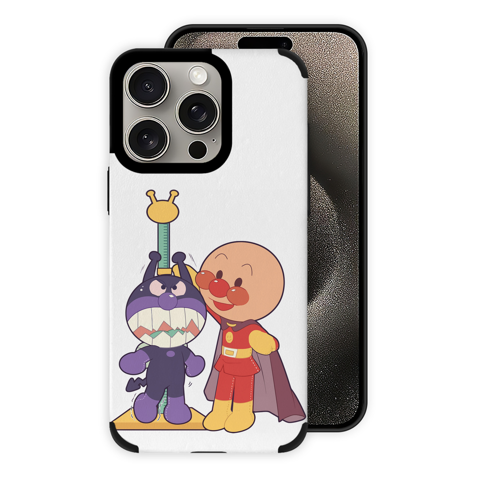 （画像用） アンパンマン Anpanman 【iPhone15ProMax対応】 PUレザー スマホケース 耐衝撃＆黄変防止