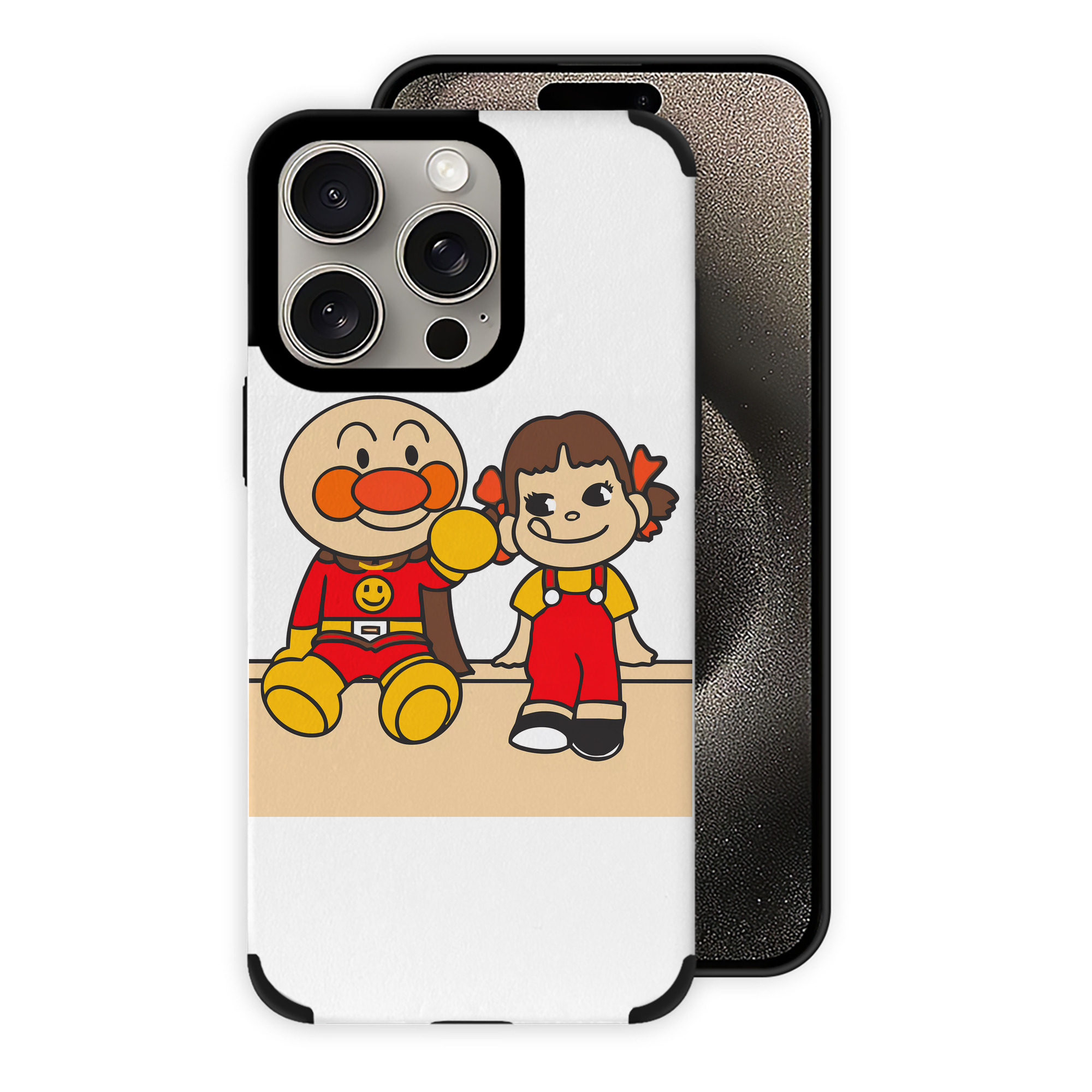 （画像用） アンパンマン Anpanman 【iPhone15ProMax対応】 PUレザー スマホケース 耐衝撃＆黄変防止