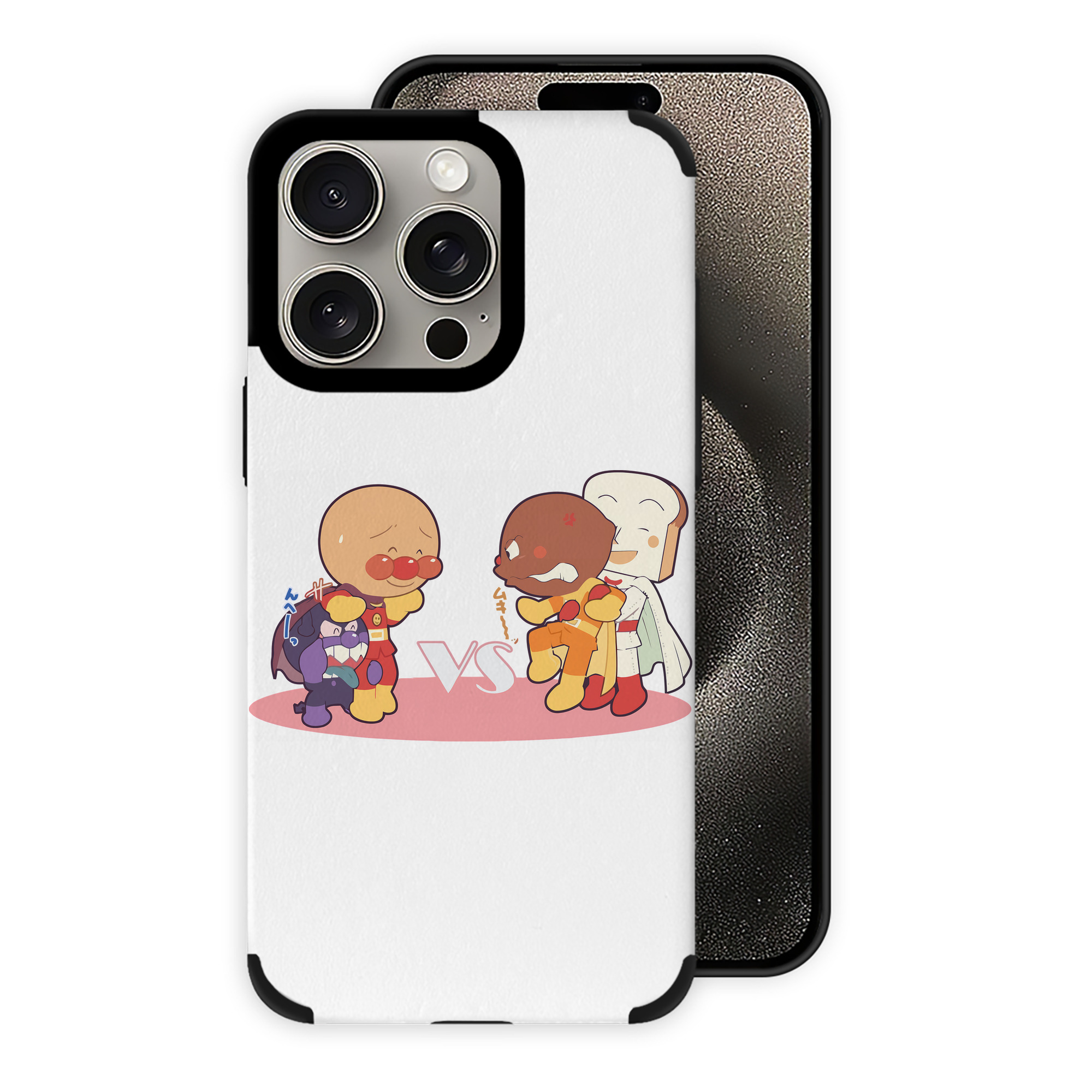 （画像用） アンパンマン Anpanman 【iPhone15ProMax対応】 PUレザー スマホケース 耐衝撃＆黄変防止