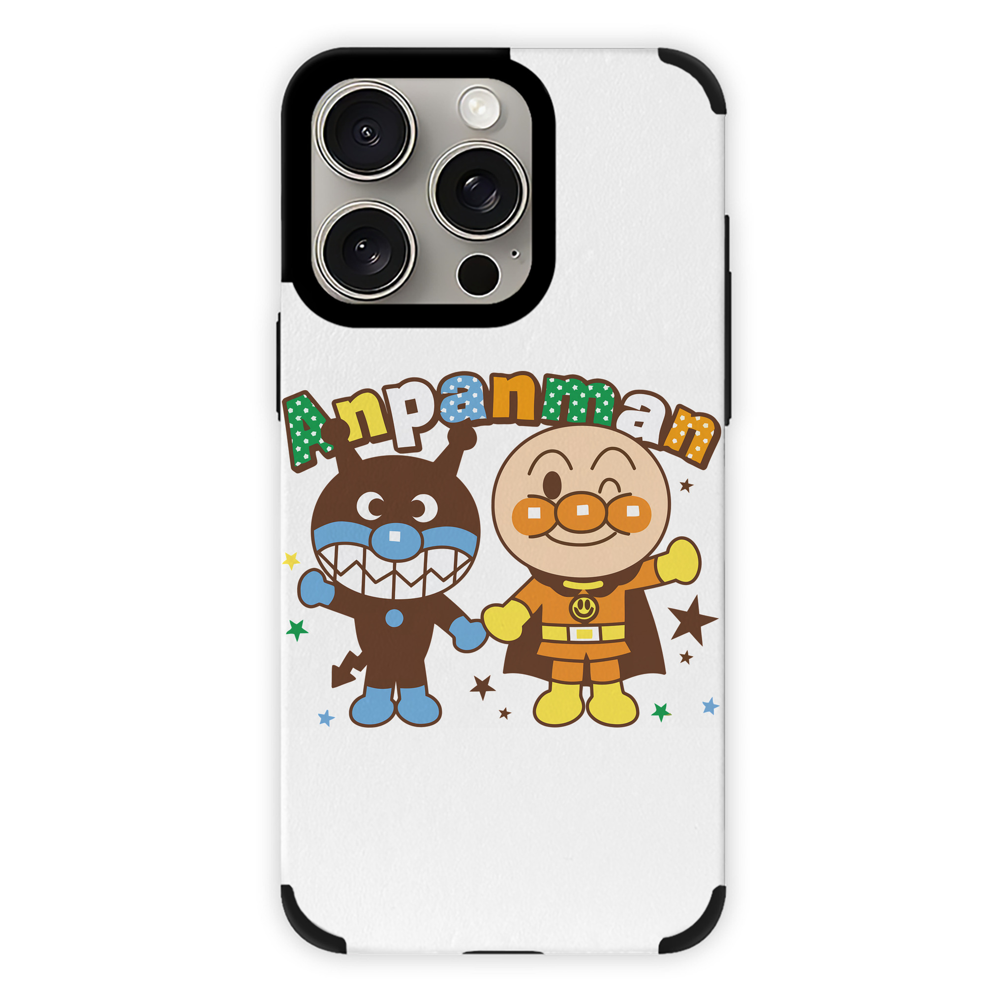 （画像用） アンパンマン Anpanman 【iPhone15ProMax対応】 PUレザー スマホケース 耐衝撃＆黄変防止