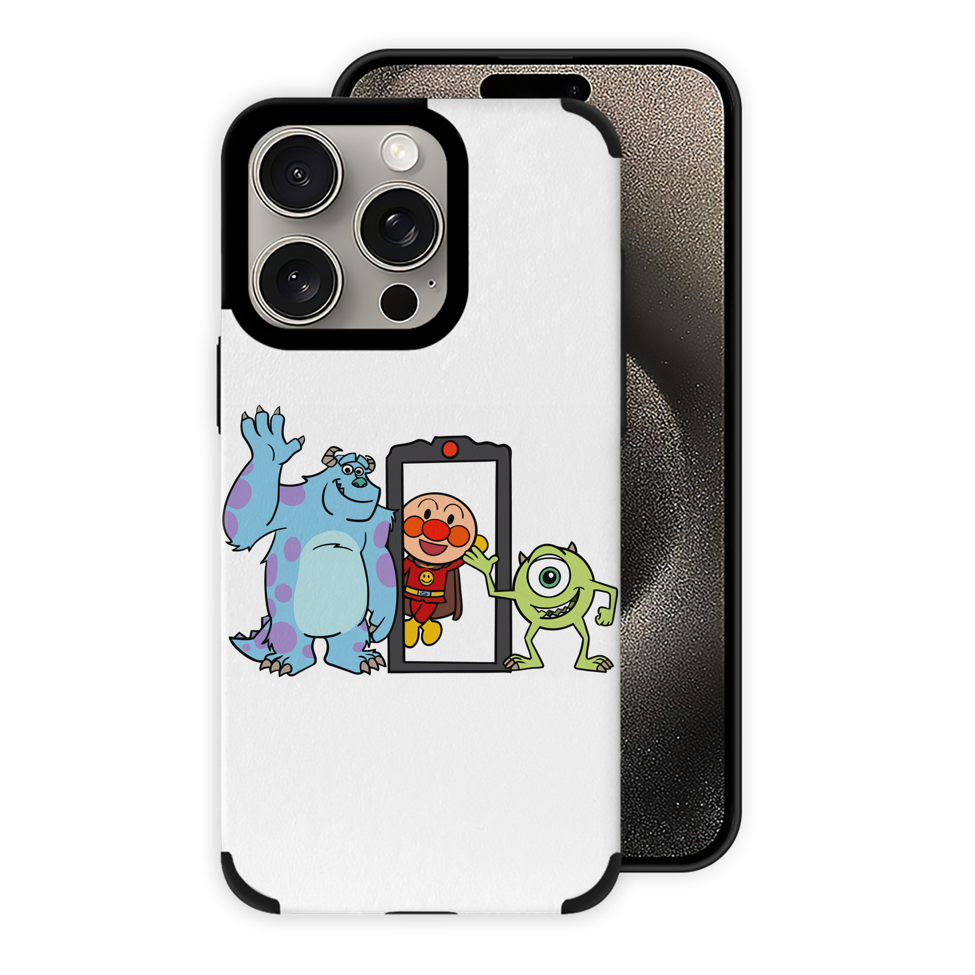 （画像用） アンパンマン Anpanman 【iPhone15ProMax対応】 PUレザー スマホケース 耐衝撃＆黄変防止