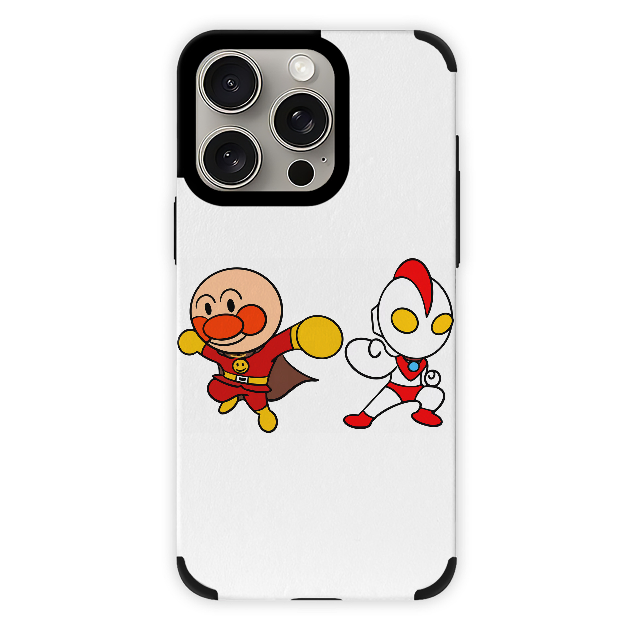 （画像用） アンパンマン Anpanman 【iPhone15ProMax対応】 PUレザー スマホケース 耐衝撃＆黄変防止