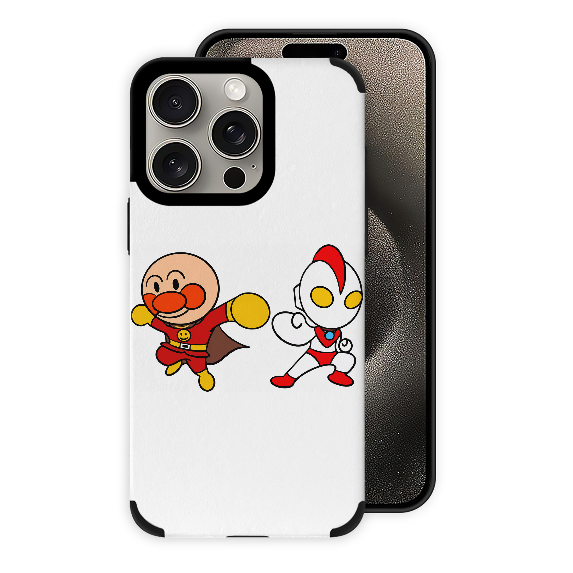 （画像用） アンパンマン Anpanman 【iPhone15ProMax対応】 PUレザー スマホケース 耐衝撃＆黄変防止