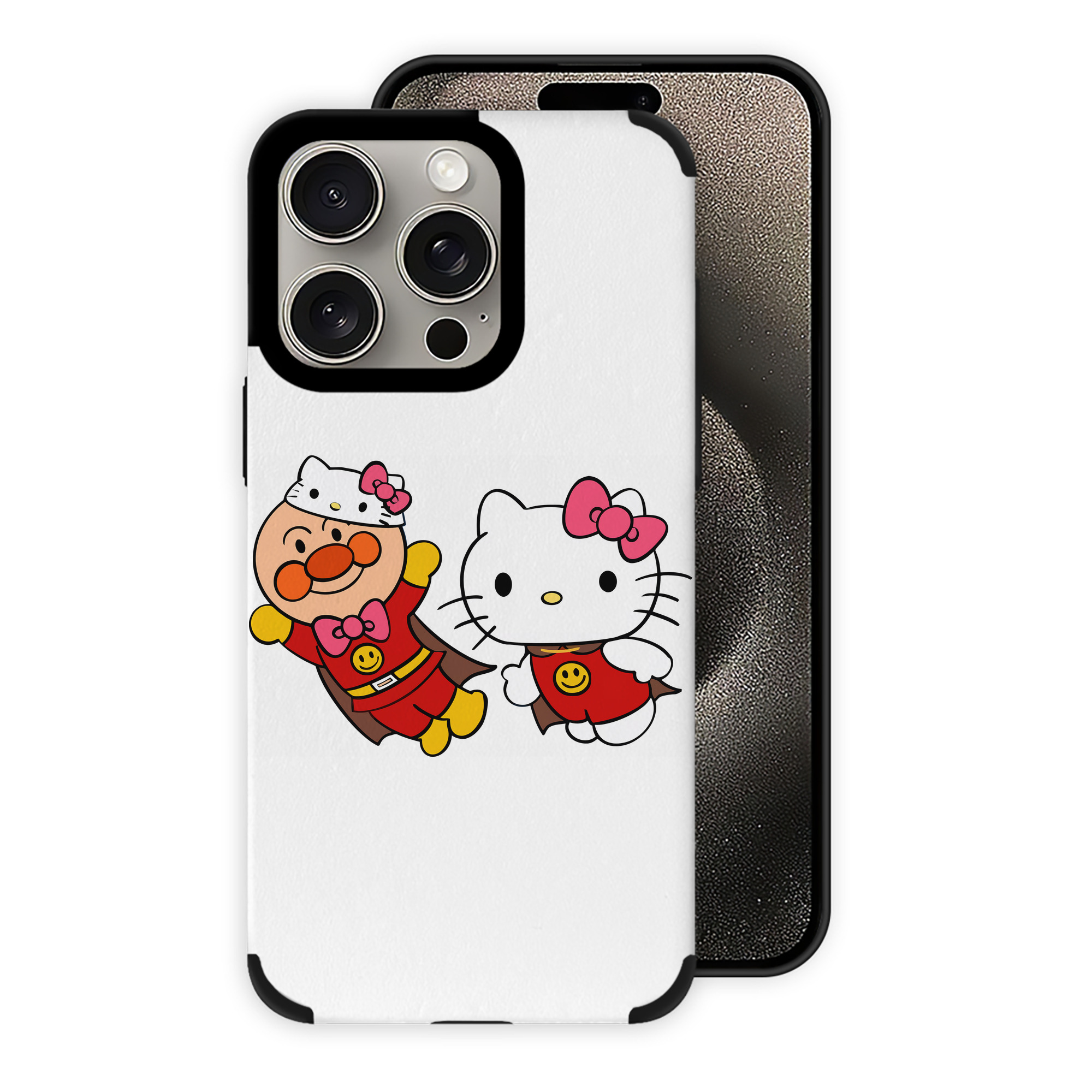 （画像用） アンパンマン Anpanman 【iPhone15ProMax対応】 PUレザー スマホケース 耐衝撃＆黄変防止