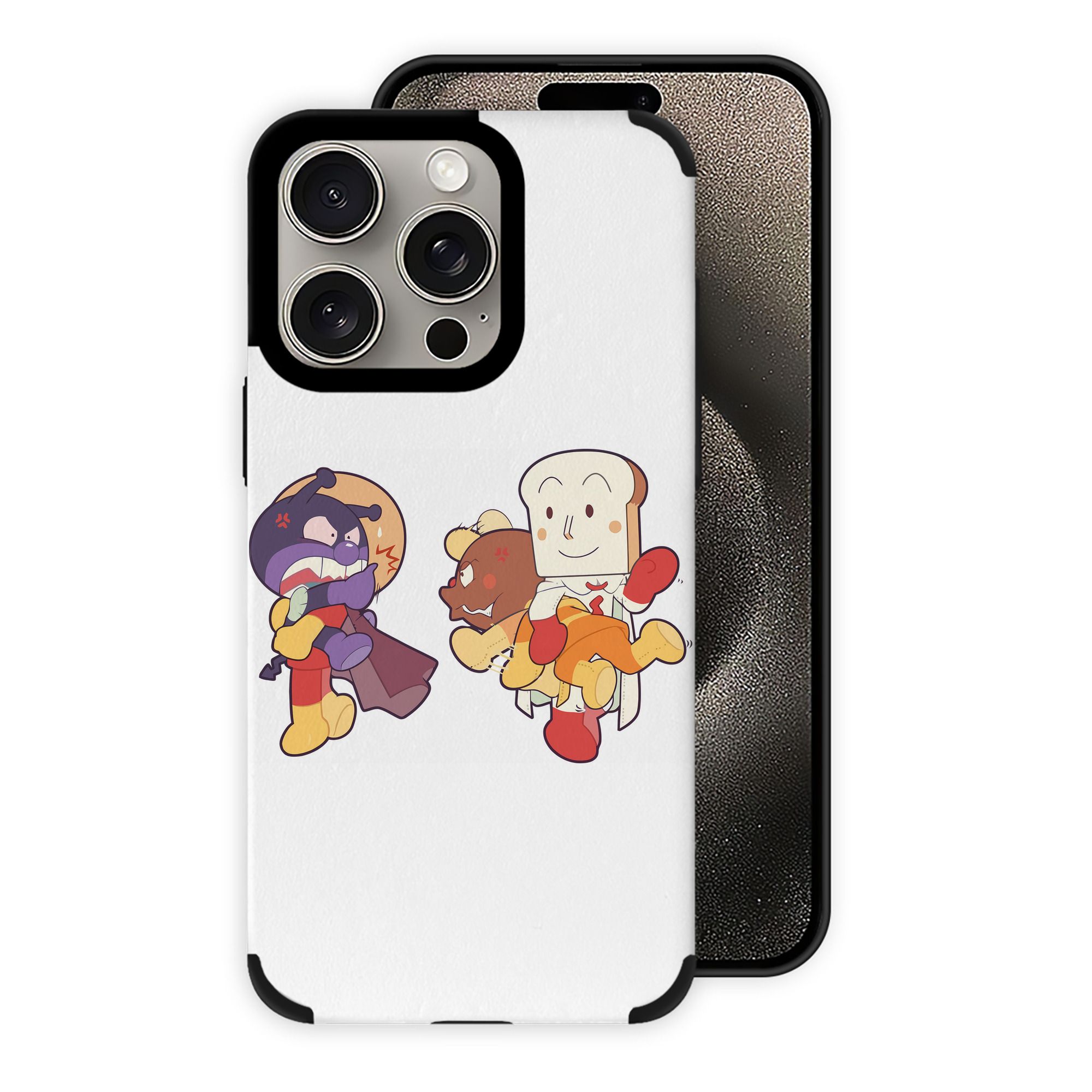 （画像用） アンパンマン Anpanman 【iPhone15ProMax対応】 PUレザー スマホケース 耐衝撃＆黄変防止
