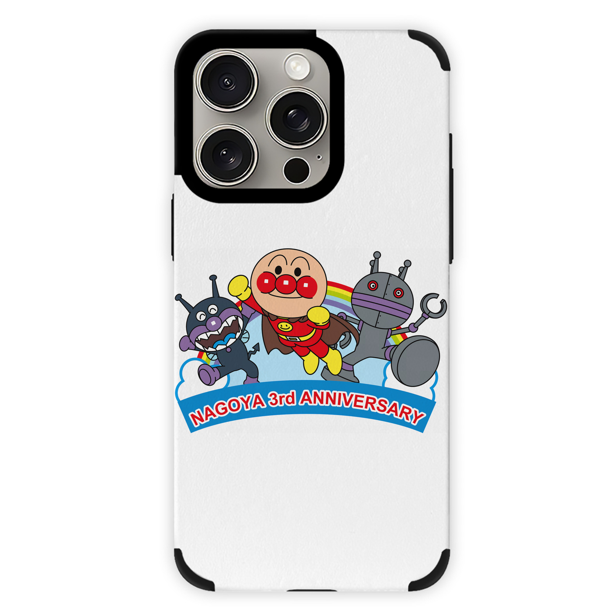 （画像用） アンパンマン Anpanman 【iPhone15ProMax対応】 PUレザー スマホケース 耐衝撃＆黄変防止