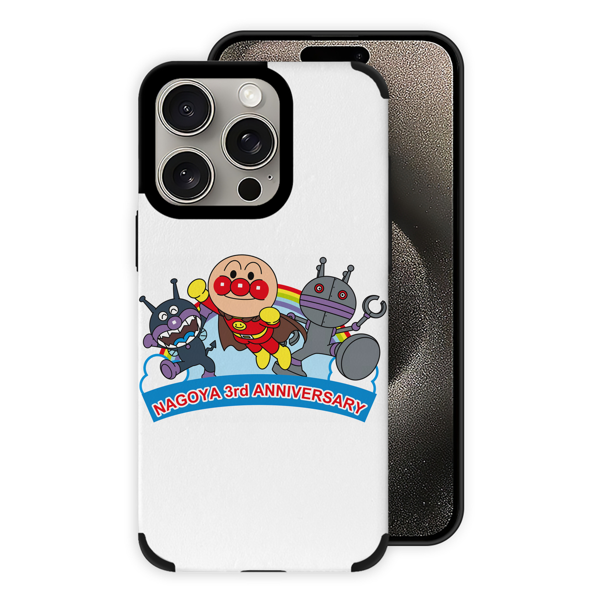 （画像用） アンパンマン Anpanman 【iPhone15ProMax対応】 PUレザー スマホケース 耐衝撃＆黄変防止