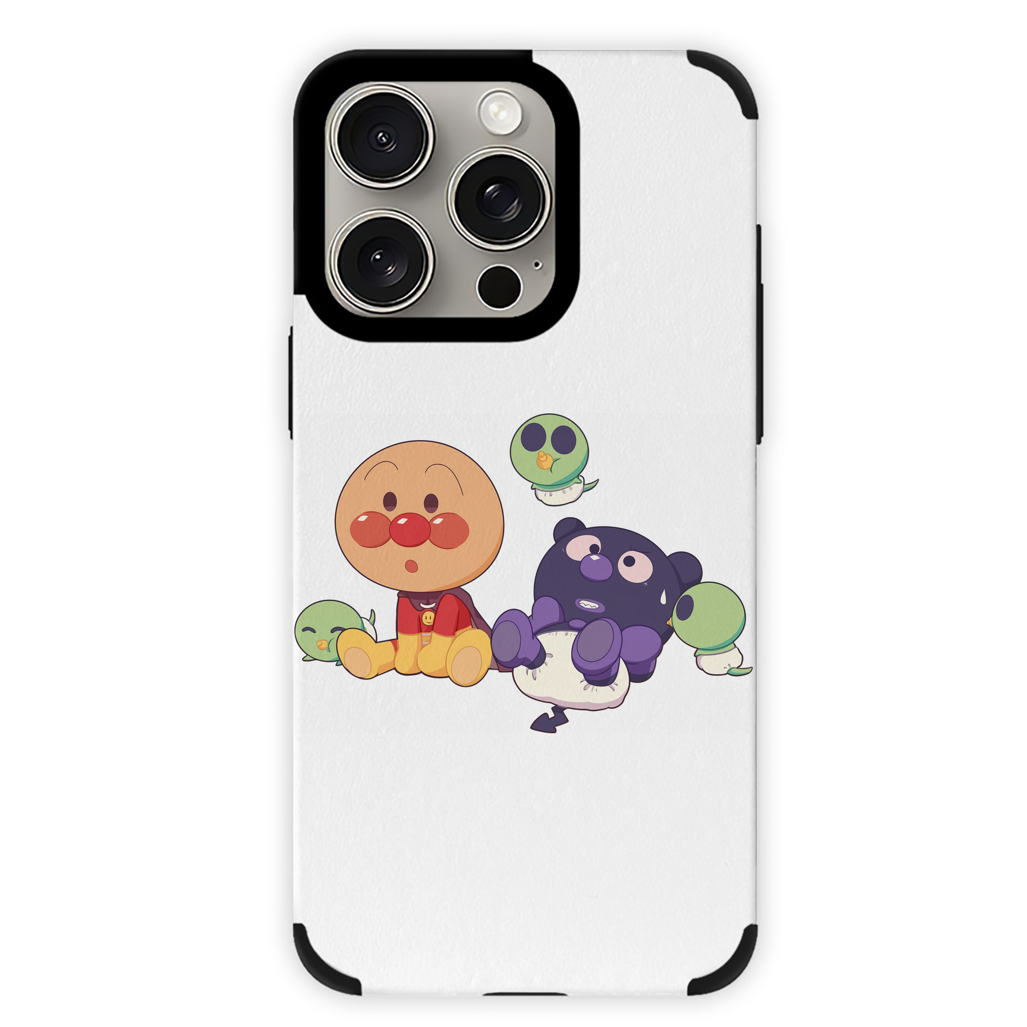 （画像用） アンパンマン Anpanman 【iPhone15ProMax対応】 PUレザー スマホケース 耐衝撃＆黄変防止