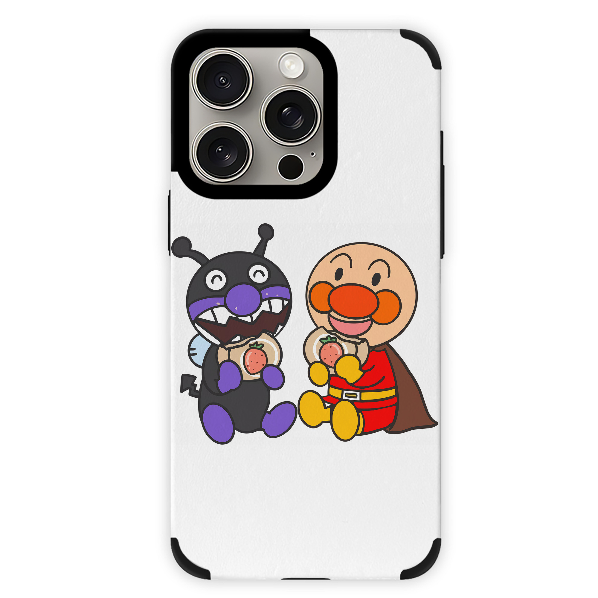 （画像用） アンパンマン Anpanman 【iPhone15ProMax対応】 PUレザー スマホケース 耐衝撃＆黄変防止