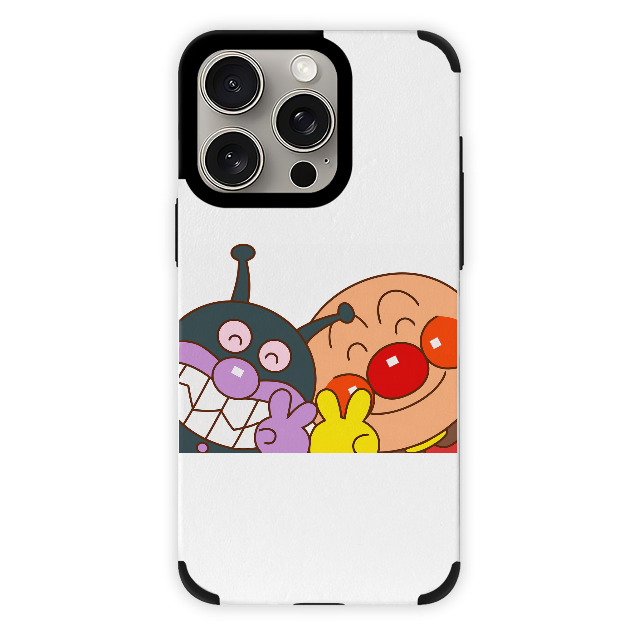 （画像用） アンパンマン Anpanman 【iPhone15ProMax対応】 PUレザー スマホケース 耐衝撃＆黄変防止