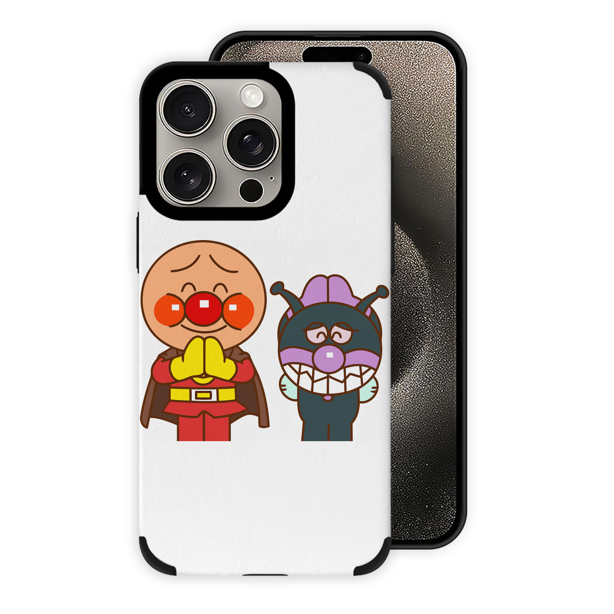（画像用） アンパンマン Anpanman 【iPhone15ProMax対応】 PUレザー スマホケース 耐衝撃＆黄変防止