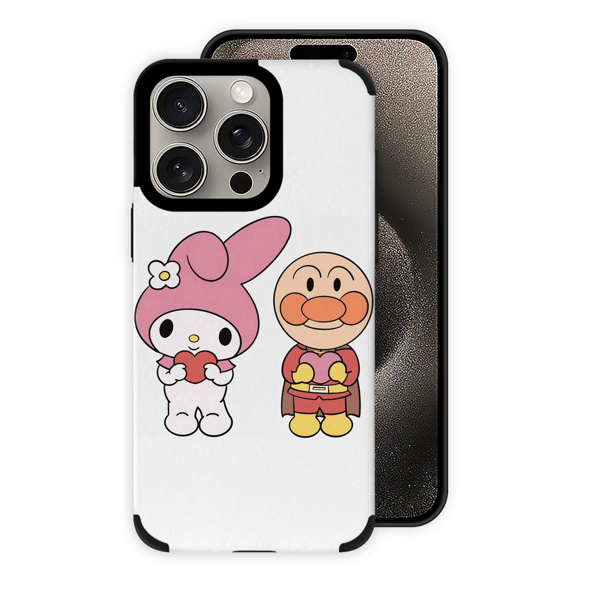 （画像用） アンパンマン Anpanman 【iPhone15ProMax対応】 PUレザー スマホケース 耐衝撃＆黄変防止