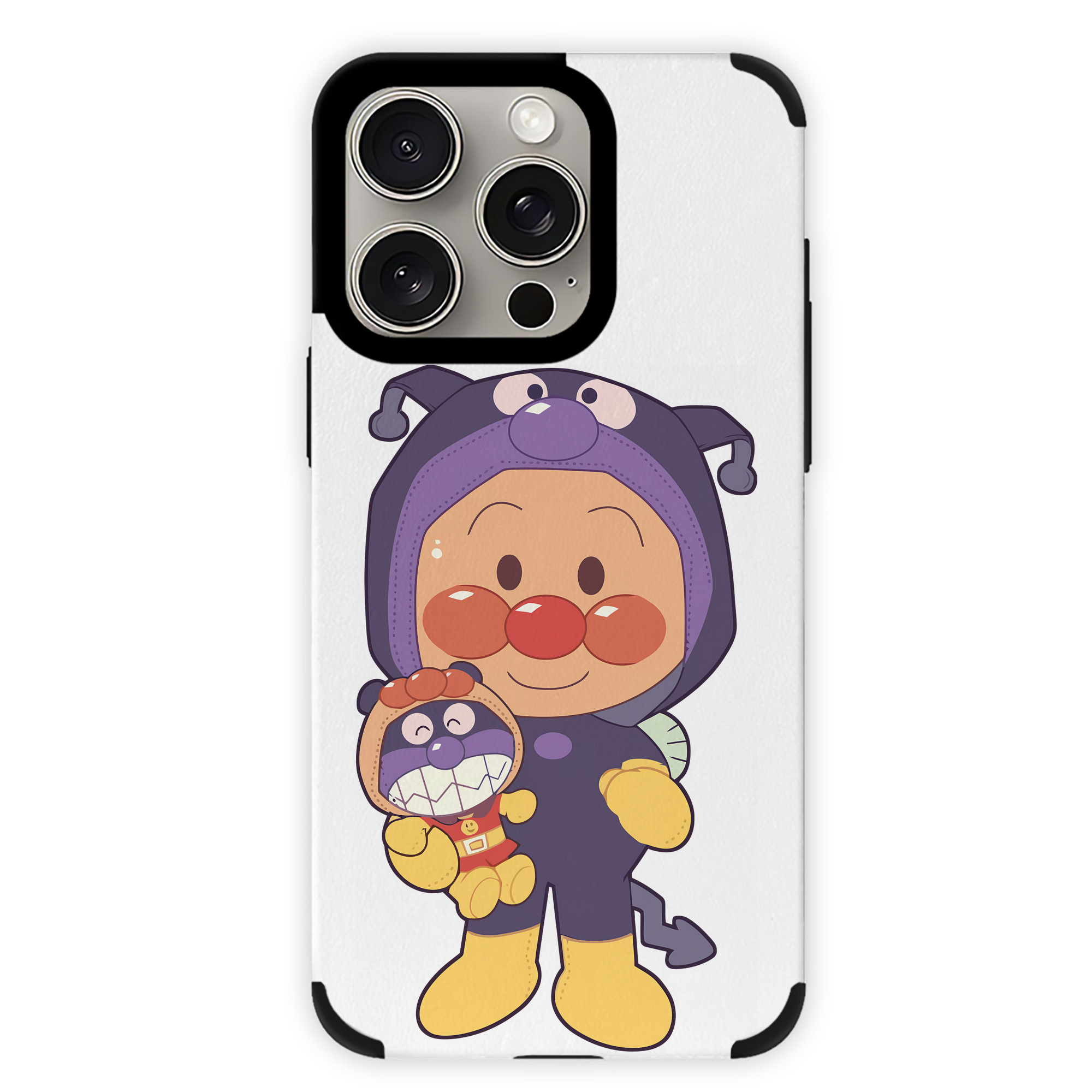 （画像用） アンパンマン Anpanman 【iPhone15ProMax対応】 PUレザー スマホケース 耐衝撃＆黄変防止