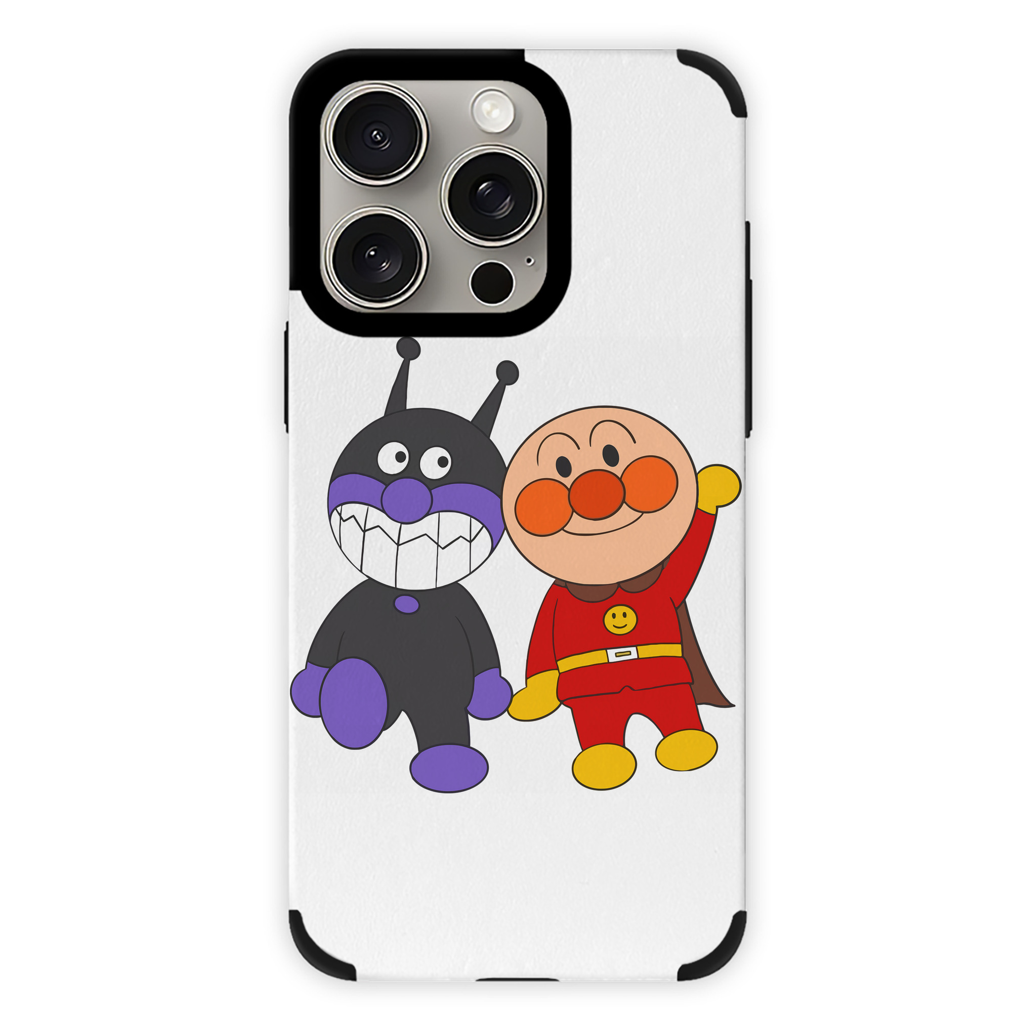 （画像用） アンパンマン Anpanman 【iPhone15ProMax対応】 PUレザー スマホケース 耐衝撃＆黄変防止
