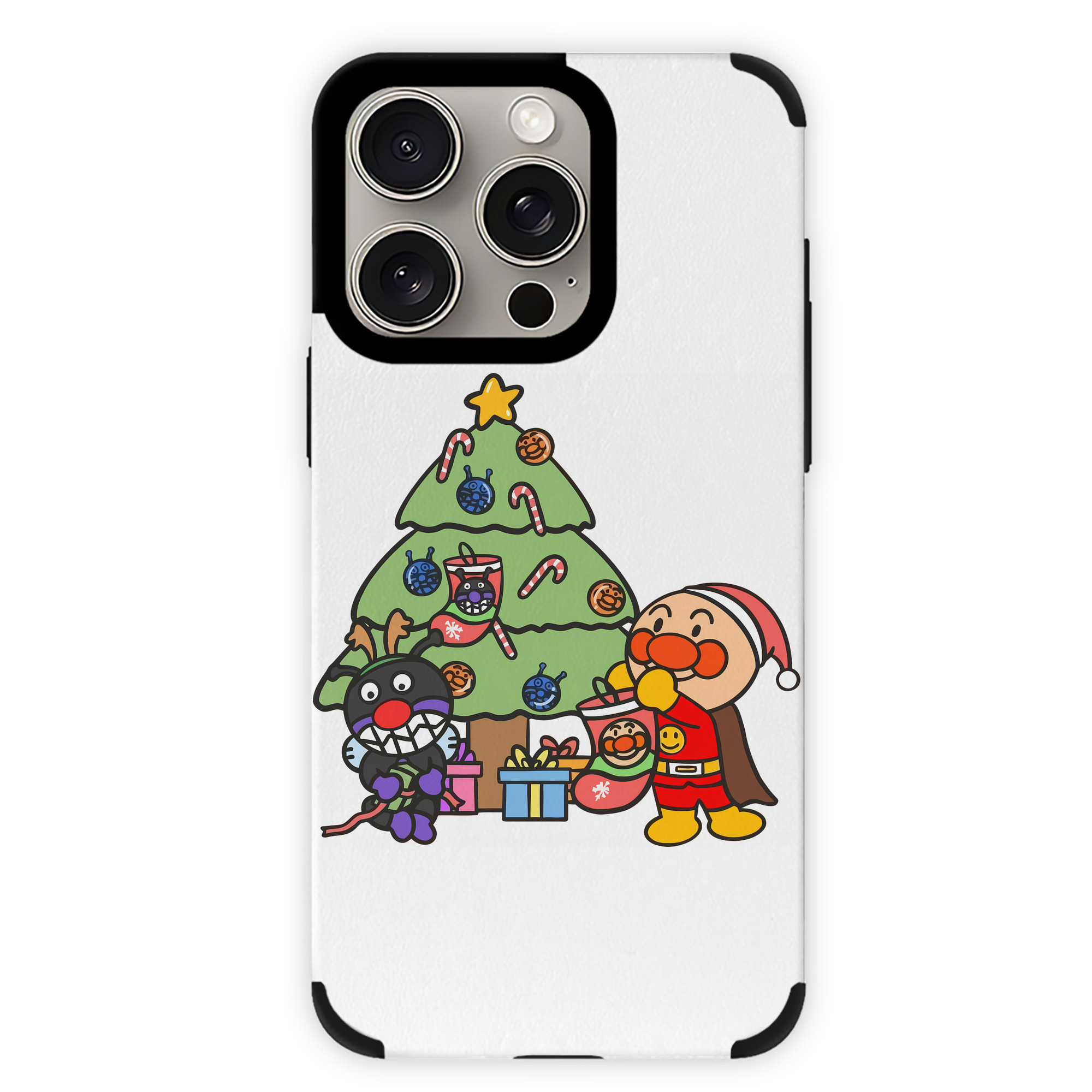（画像用） アンパンマン Anpanman 【iPhone15ProMax対応】 PUレザー スマホケース 耐衝撃＆黄変防止