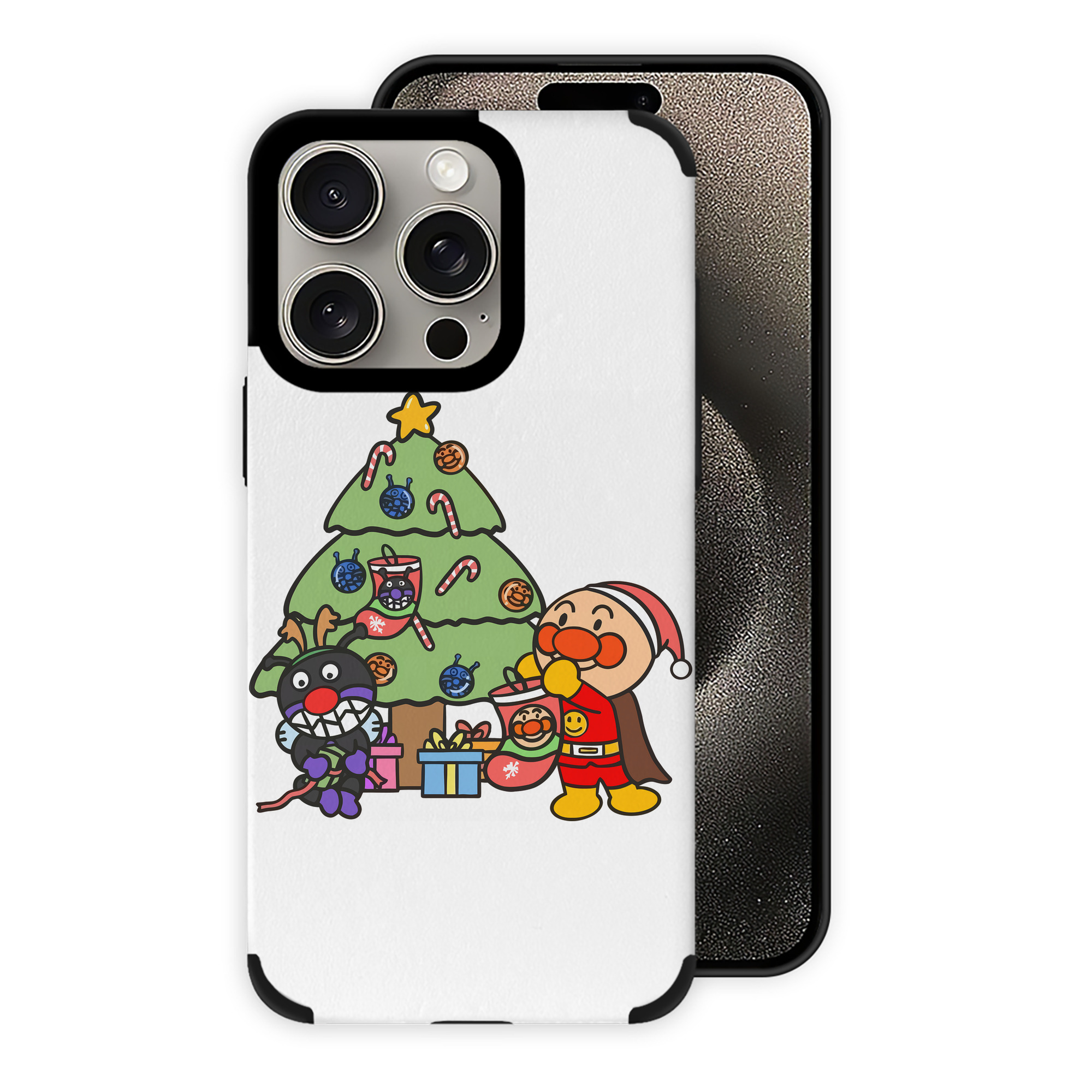 （画像用） アンパンマン Anpanman 【iPhone15ProMax対応】 PUレザー スマホケース 耐衝撃＆黄変防止