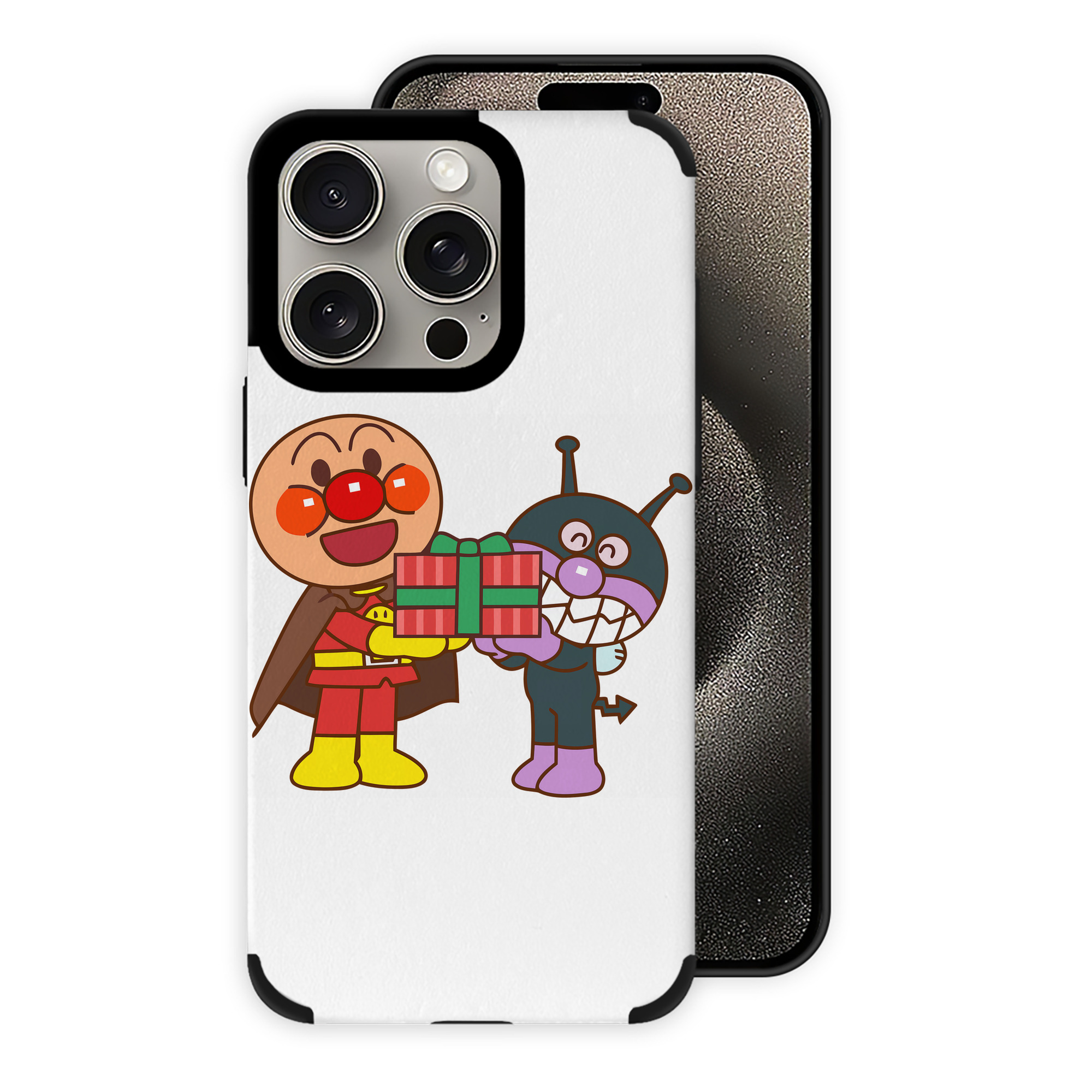 （画像用） アンパンマン Anpanman 【iPhone15ProMax対応】 PUレザー スマホケース 耐衝撃＆黄変防止