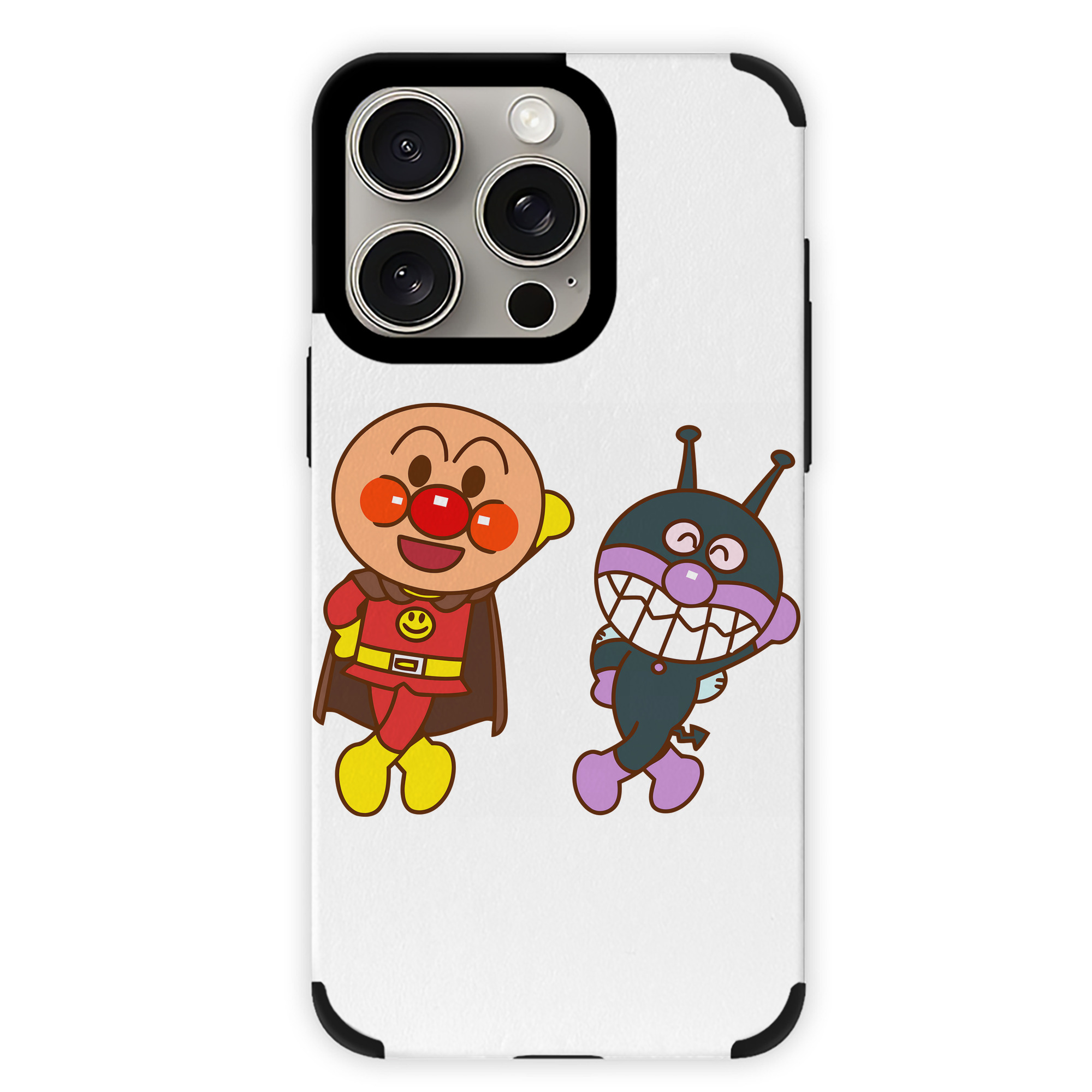 （画像用） アンパンマン Anpanman 【iPhone15ProMax対応】 PUレザー スマホケース 耐衝撃＆黄変防止