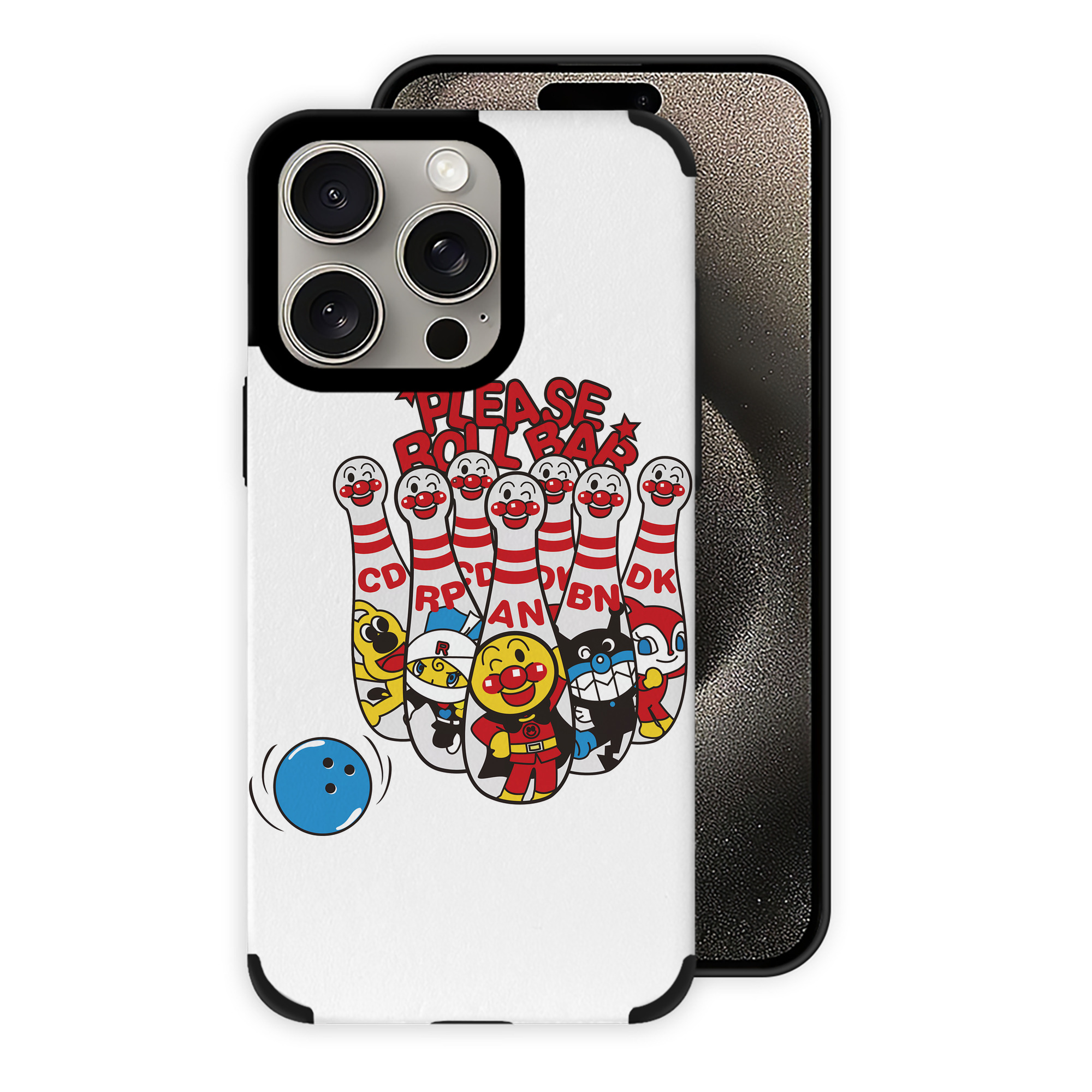 （画像用） アンパンマン Anpanman 【iPhone15ProMax対応】 PUレザー スマホケース 耐衝撃＆黄変防止