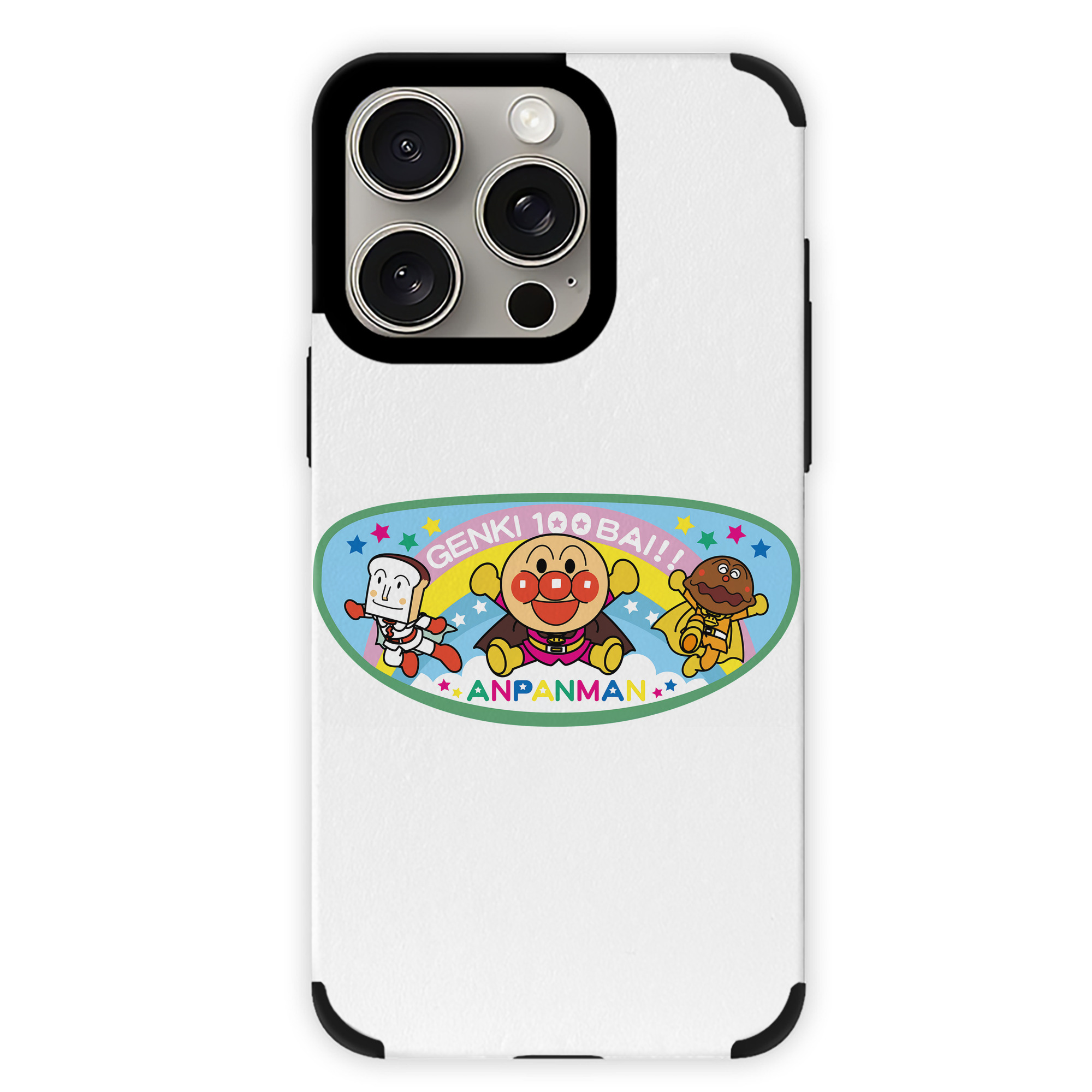 （画像用） アンパンマン Anpanman 【iPhone15ProMax対応】 PUレザー スマホケース 耐衝撃＆黄変防止