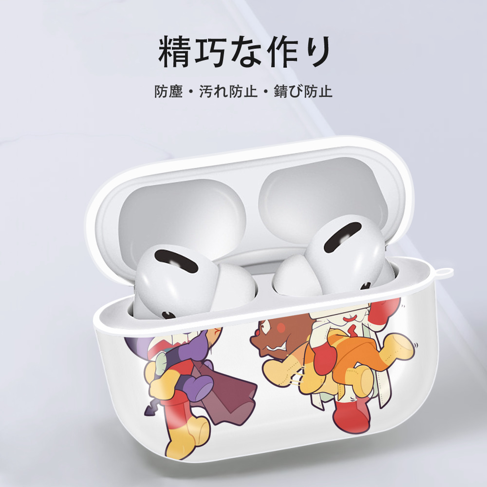 アンパンマン Anpanman 【AirPods Pro用】ハードシェル保護ケース 耐衝撃・防指紋・カラビナ付き商品仕様