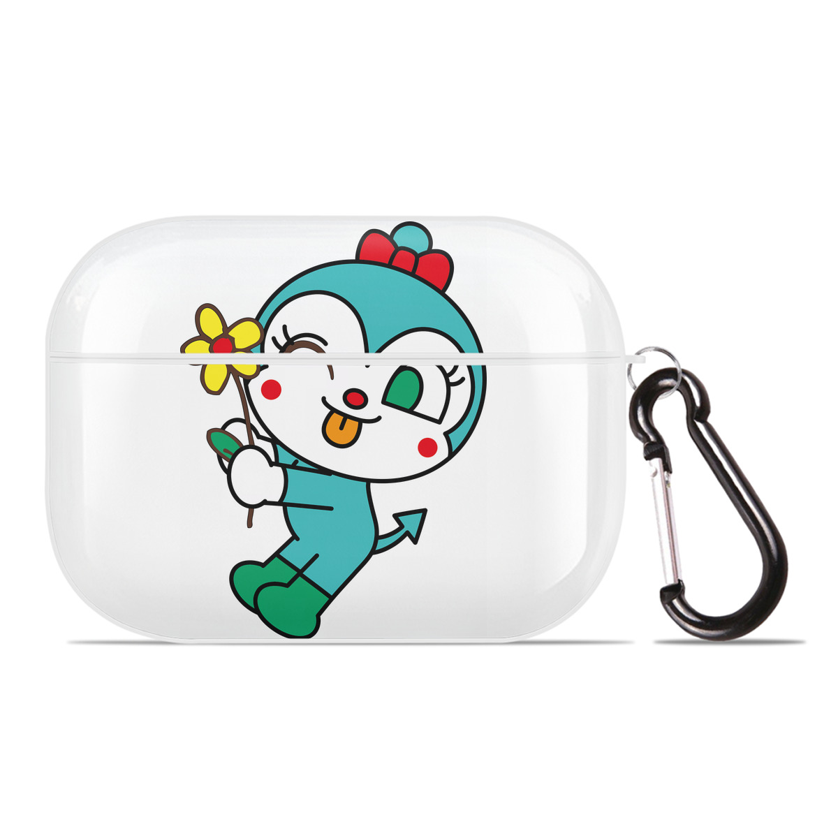 （画像用） アンパンマン Anpanman 【AirPods Pro用】ハードシェル保護ケース 耐衝撃・防指紋・カラビナ付き商品仕様
