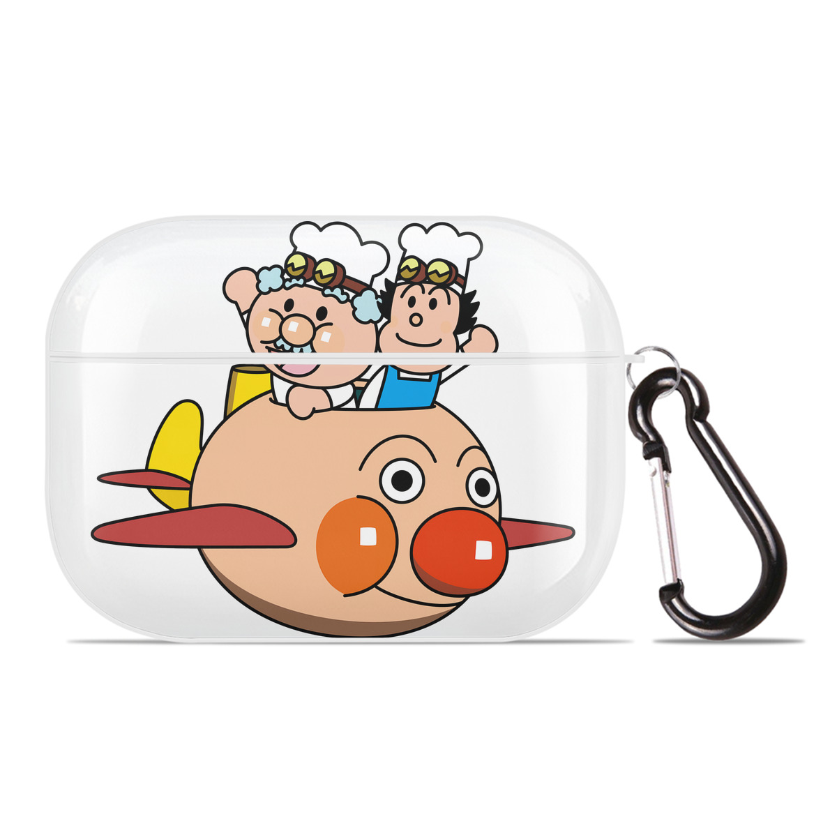 （画像用） アンパンマン Anpanman 【AirPods Pro用】ハードシェル保護ケース 耐衝撃・防指紋・カラビナ付き商品仕様