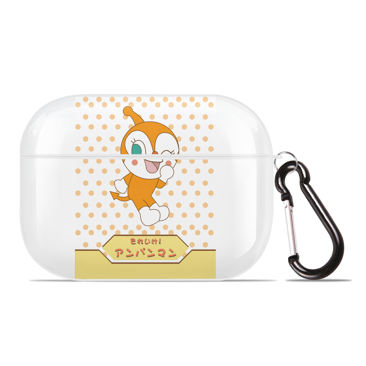 （画像用） アンパンマン Anpanman 【AirPods Pro用】ハードシェル保護ケース 耐衝撃・防指紋・カラビナ付き商品仕様