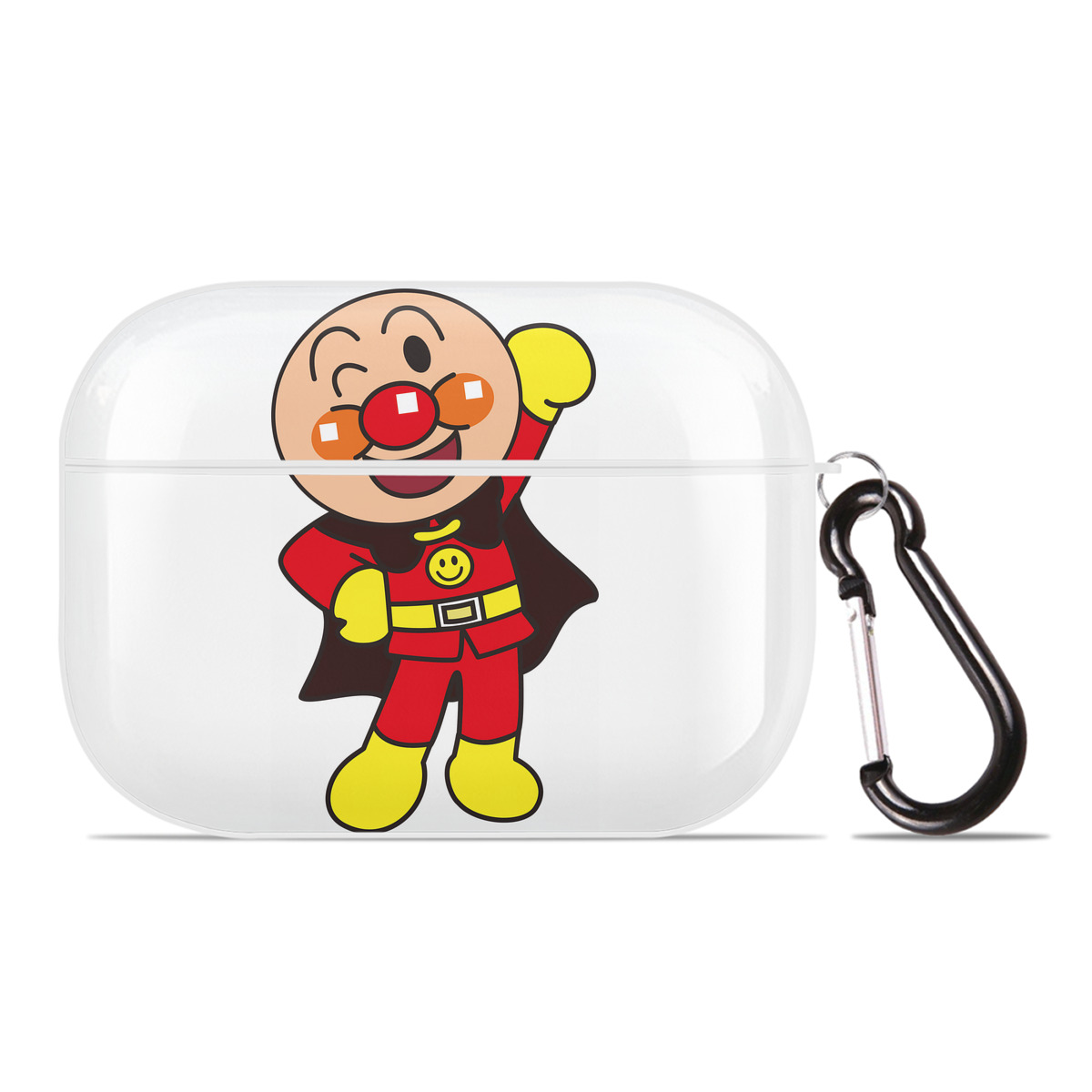 （画像用） アンパンマン Anpanman 【AirPods Pro用】ハードシェル保護ケース 耐衝撃・防指紋・カラビナ付き商品仕様