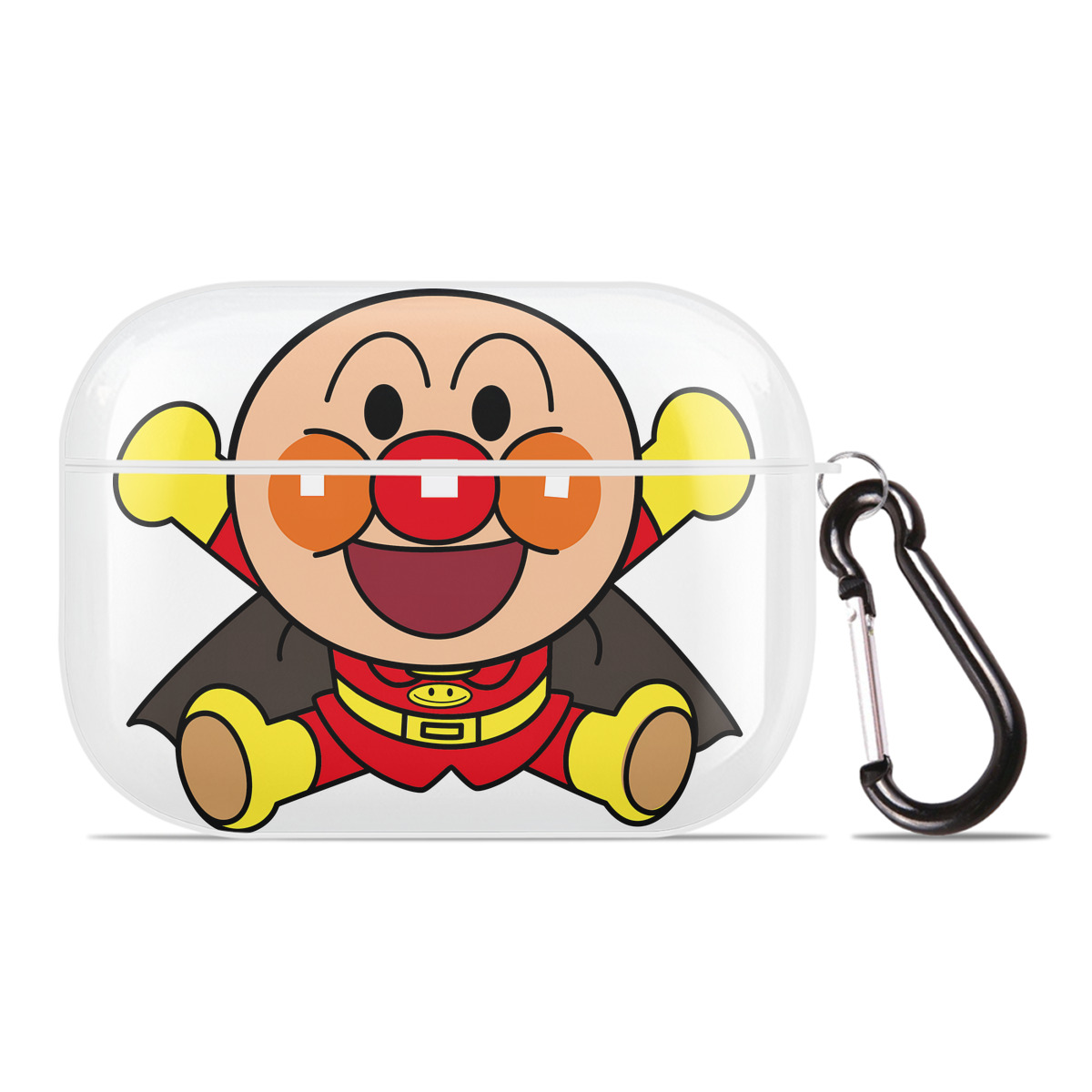 （画像用） アンパンマン Anpanman 【AirPods Pro用】ハードシェル保護ケース 耐衝撃・防指紋・カラビナ付き商品仕様